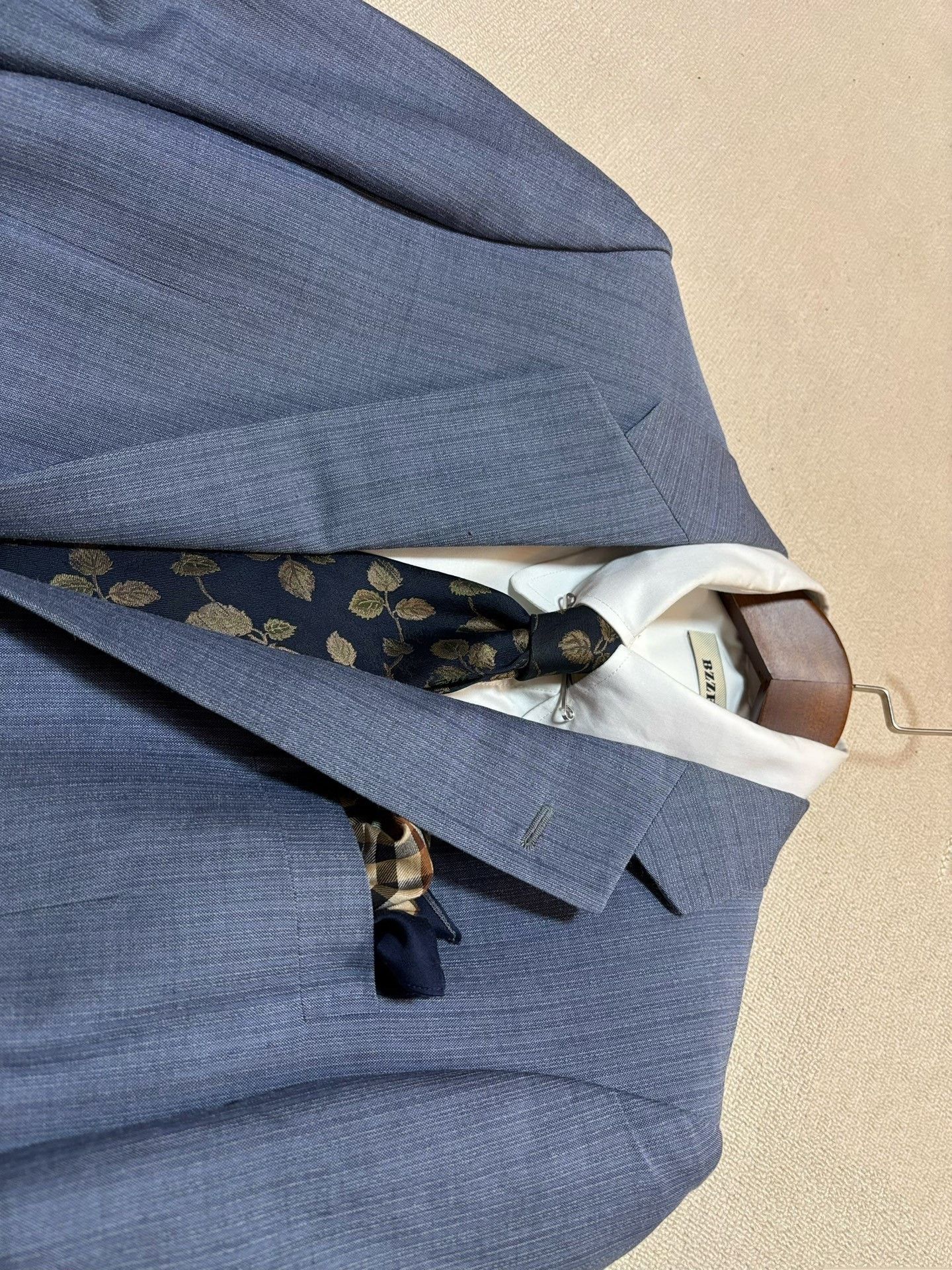 Burberry Burberry Men's Gray-Blue Single-Breasted Suit Size US M / EU 48-50 / 2 - 7 Thumbnail