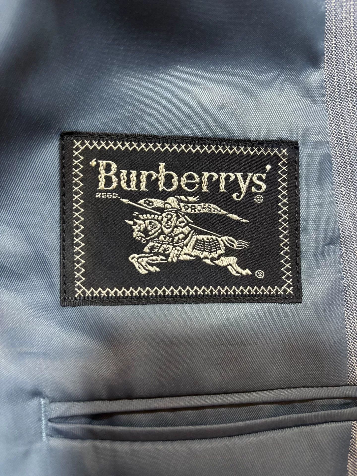 Burberry Burberry Men's Gray-Blue Single-Breasted Suit Size US M / EU 48-50 / 2 - 5 Thumbnail