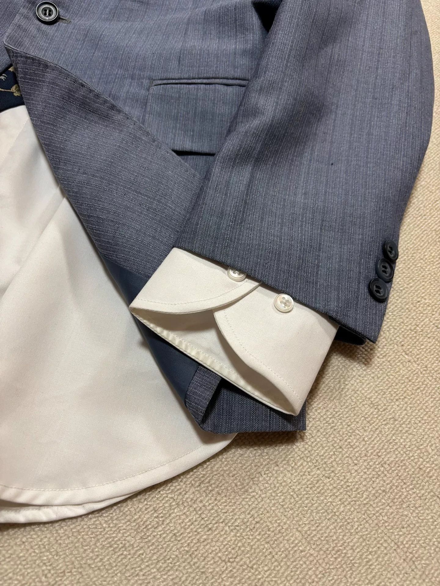 Burberry Burberry Men's Gray-Blue Single-Breasted Suit Size US M / EU 48-50 / 2 - 3 Thumbnail