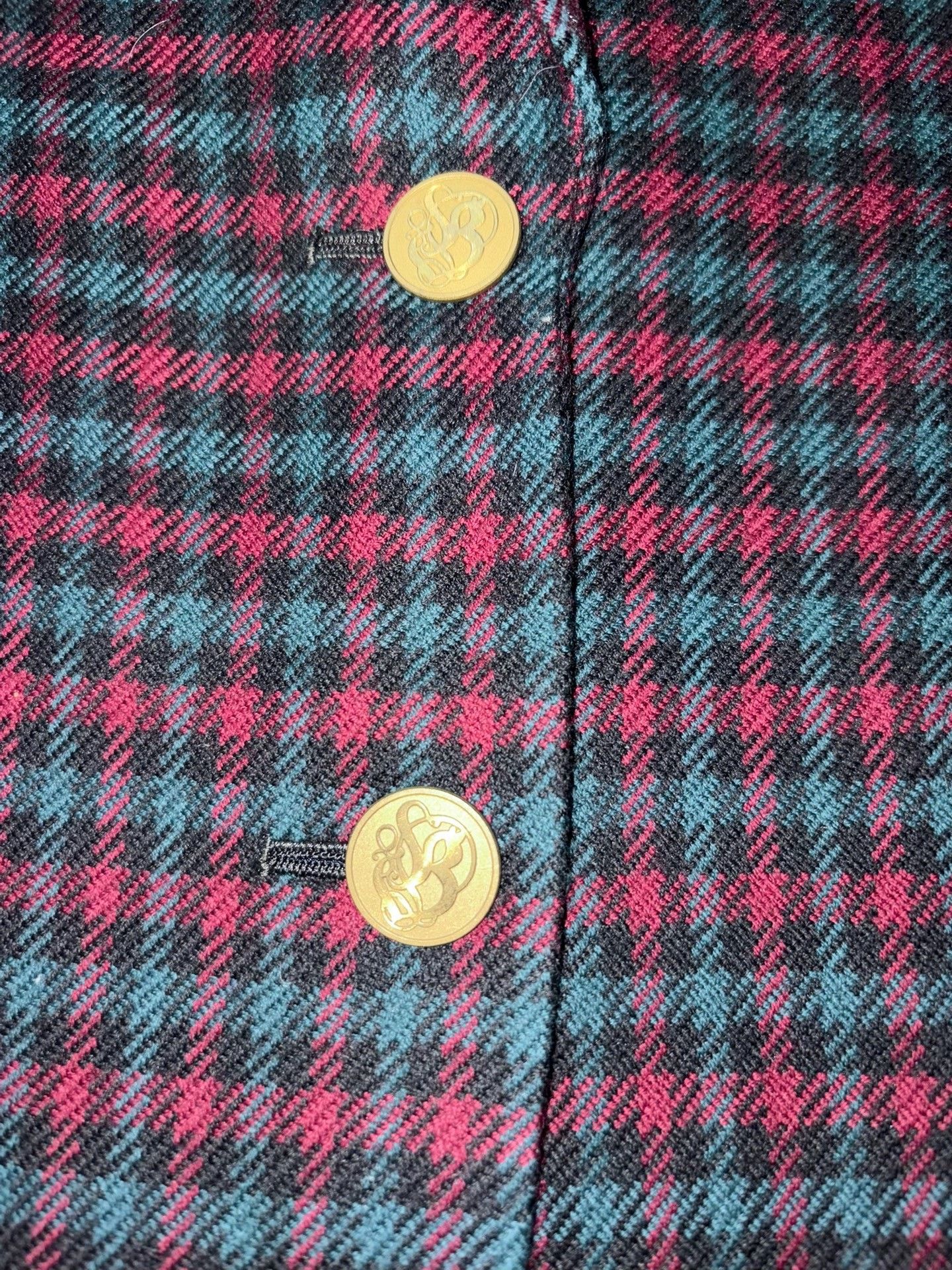 Burberry Burberry Badge Check Wool Blazer Size M / US 6-8 / IT 42-44 - 3 Thumbnail