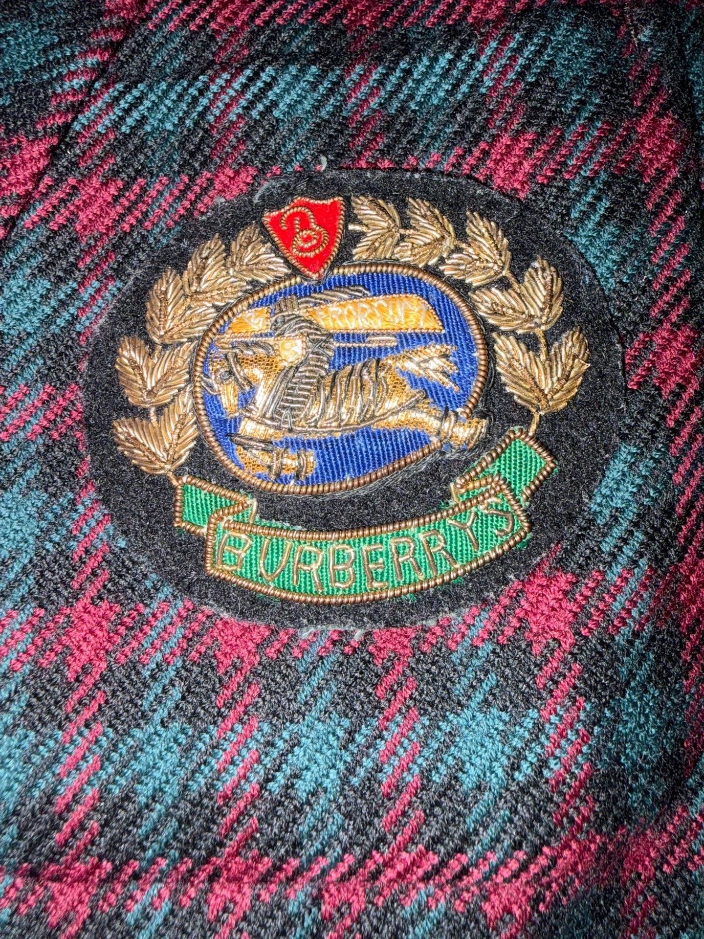 Burberry Burberry Badge Check Wool Blazer Size M / US 6-8 / IT 42-44 - 2 Thumbnail