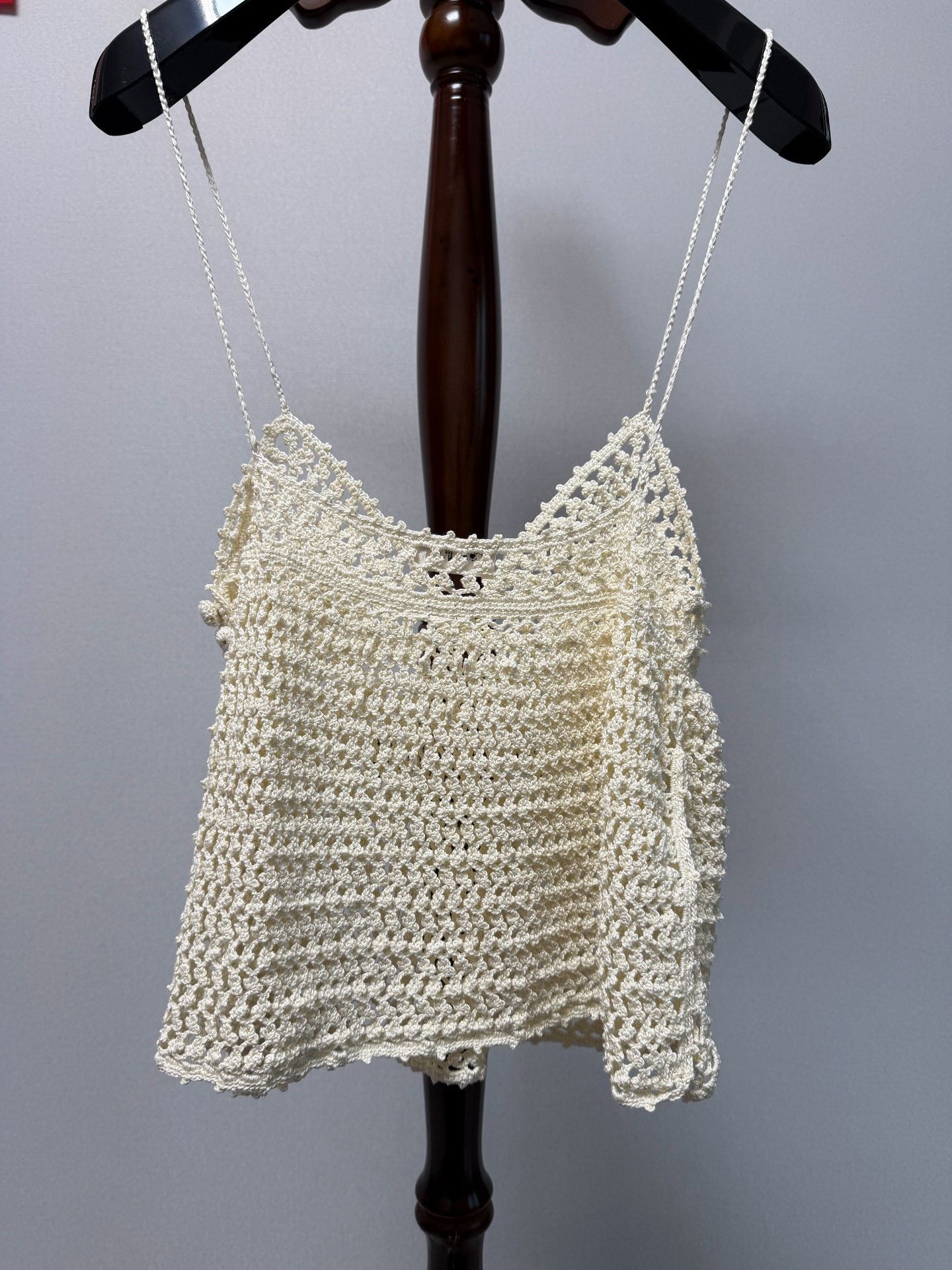 Celine Celine Women's White Cotton Sleeveless Top Size M / US 6-8 / IT 42-44 - 2 Thumbnail