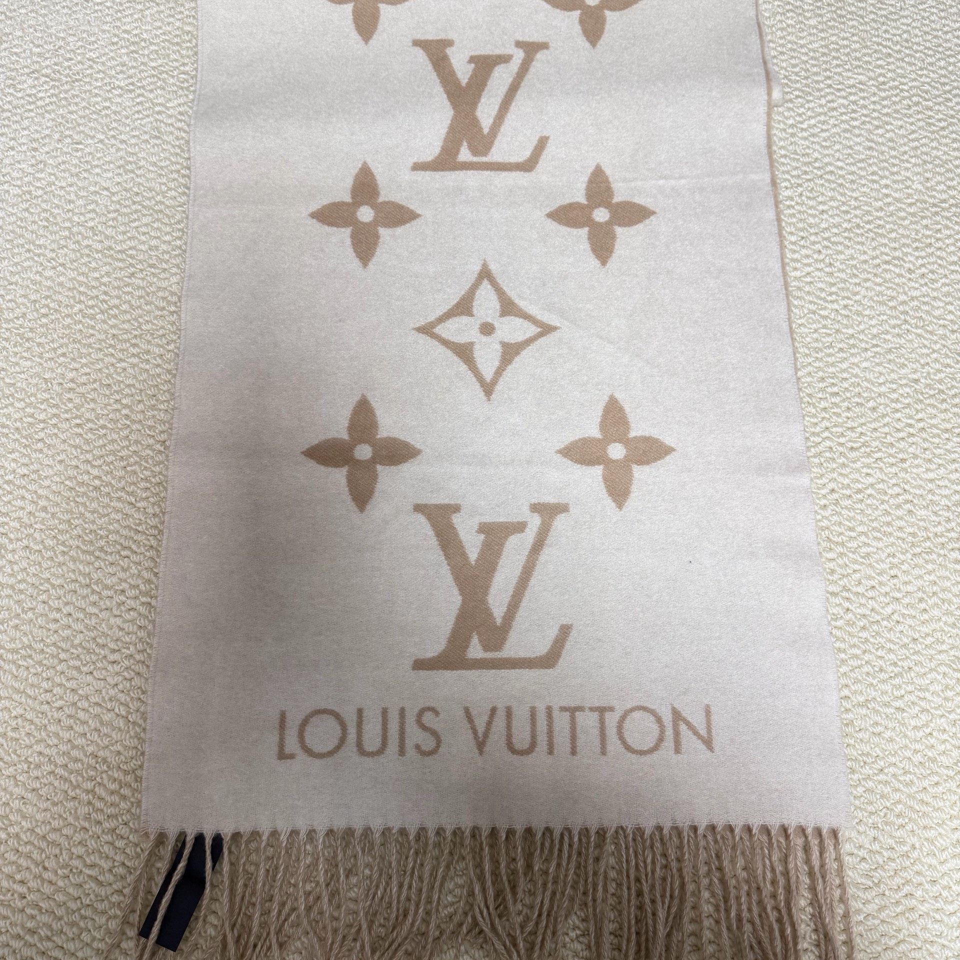 Louis Vuitton LV Cashmere Printed Shawl Scarf Size ONE SIZE - 4 Thumbnail