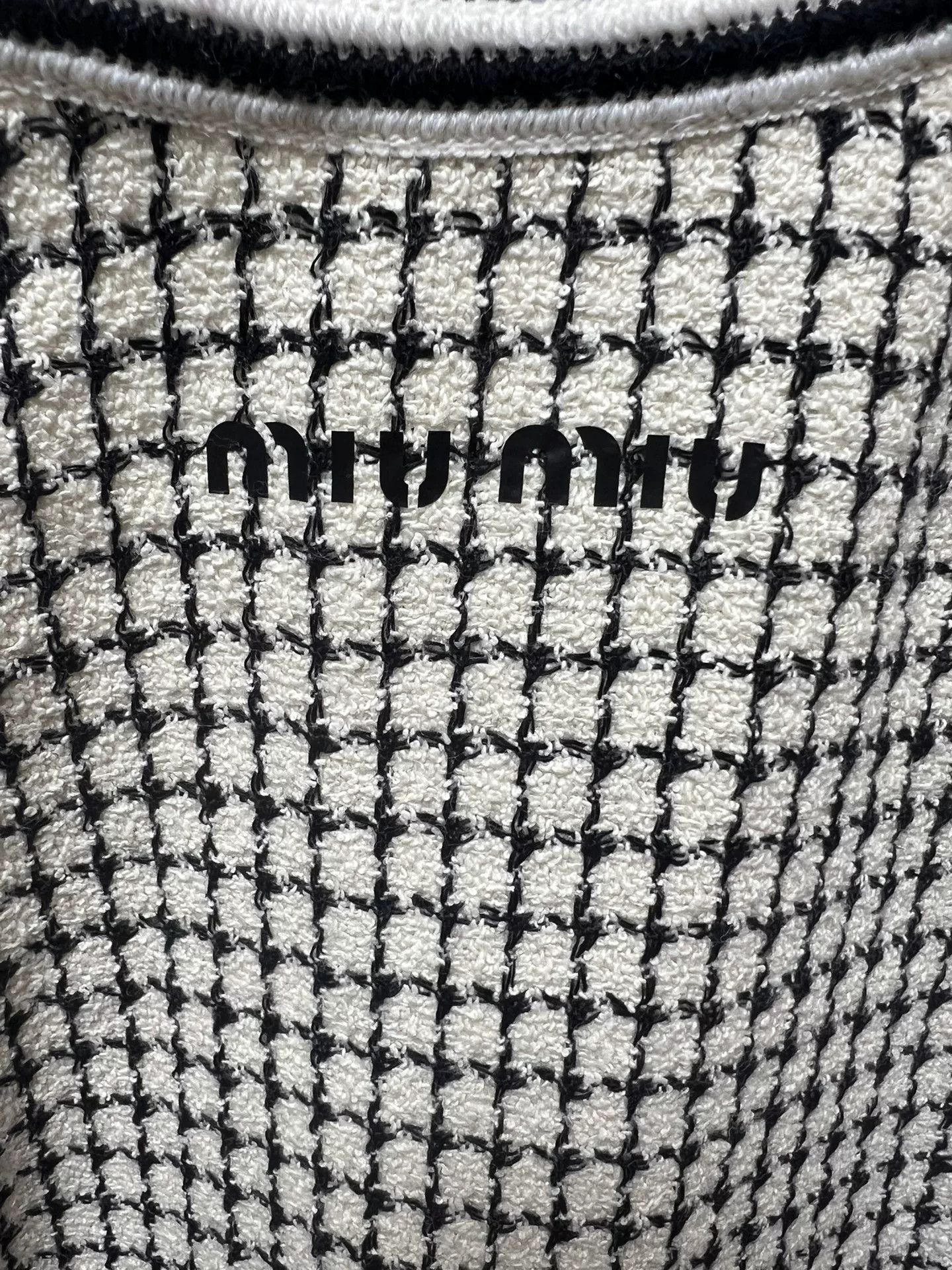 Miu Miu Miu Miu Tweed Logo Jacket Size M / US 6-8 / IT 42-44 - 4 Thumbnail