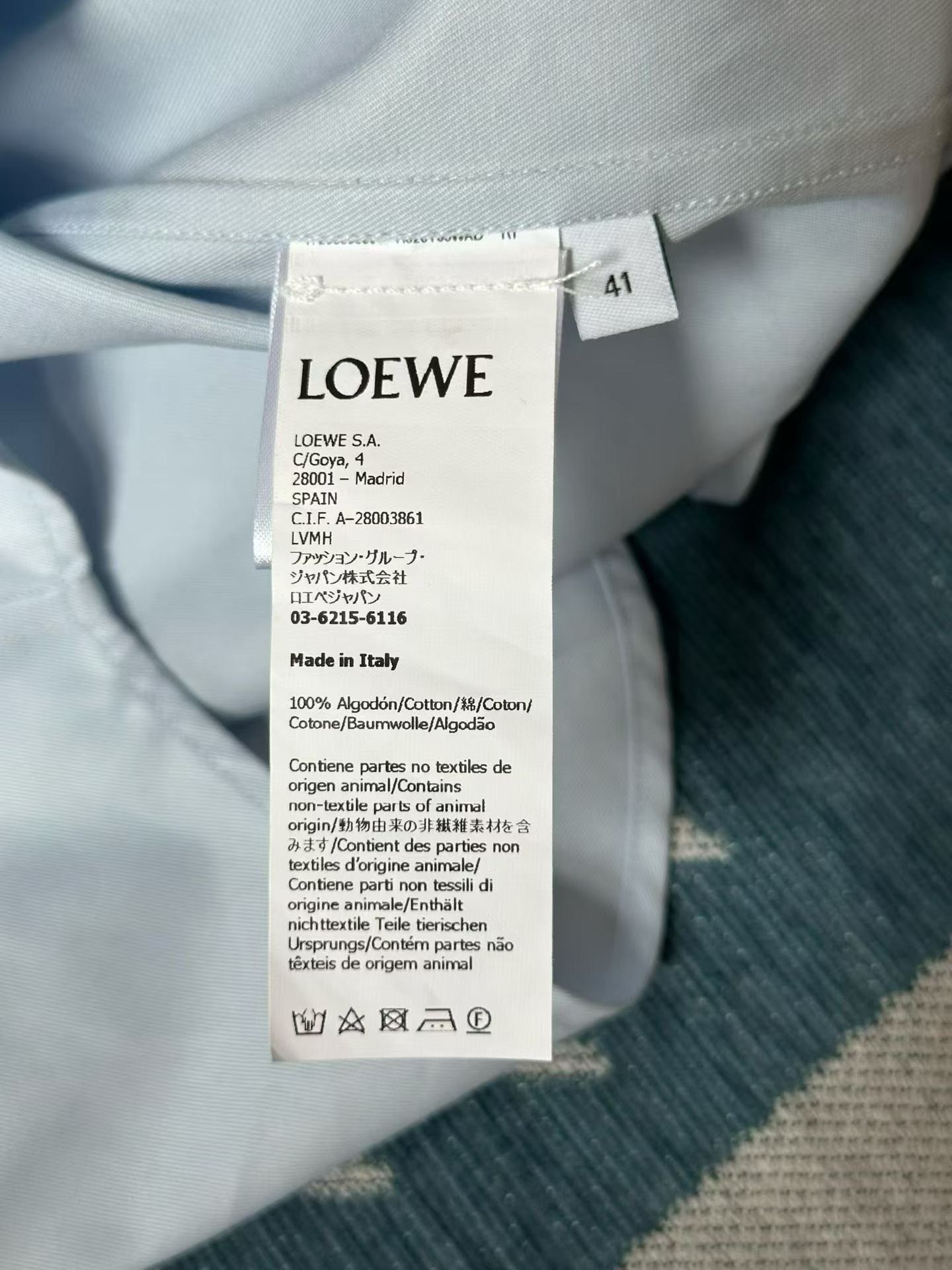 Loewe Loewe Embossed Logo Shirt Size US M / EU 48-50 / 2 - 4 Thumbnail