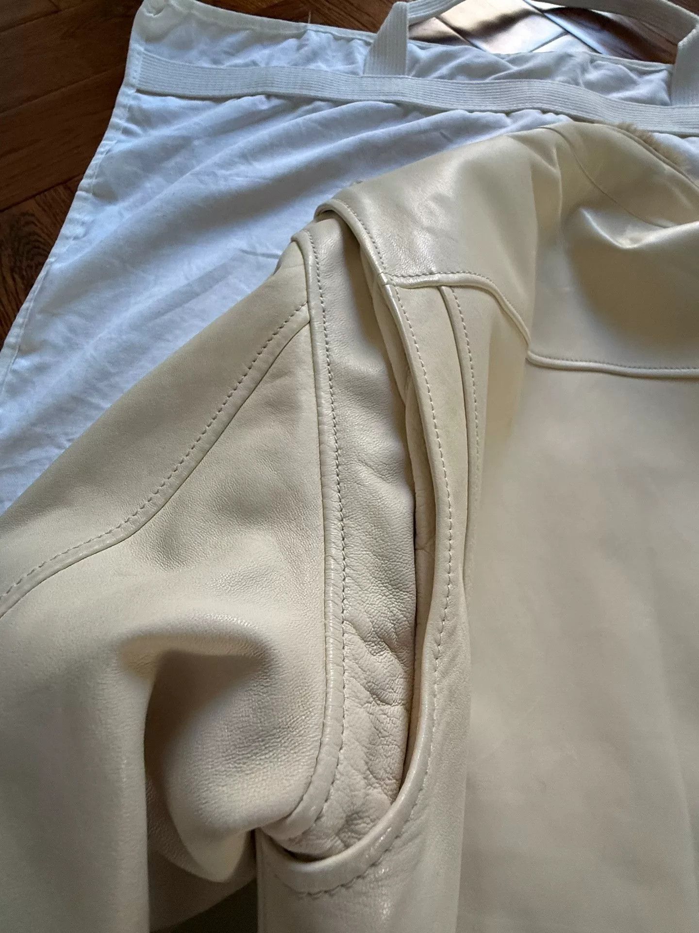 SERAPHIN Seraphin Milkshake White Fur Jacket Size US M / EU 48-50 / 2 - 8 Thumbnail