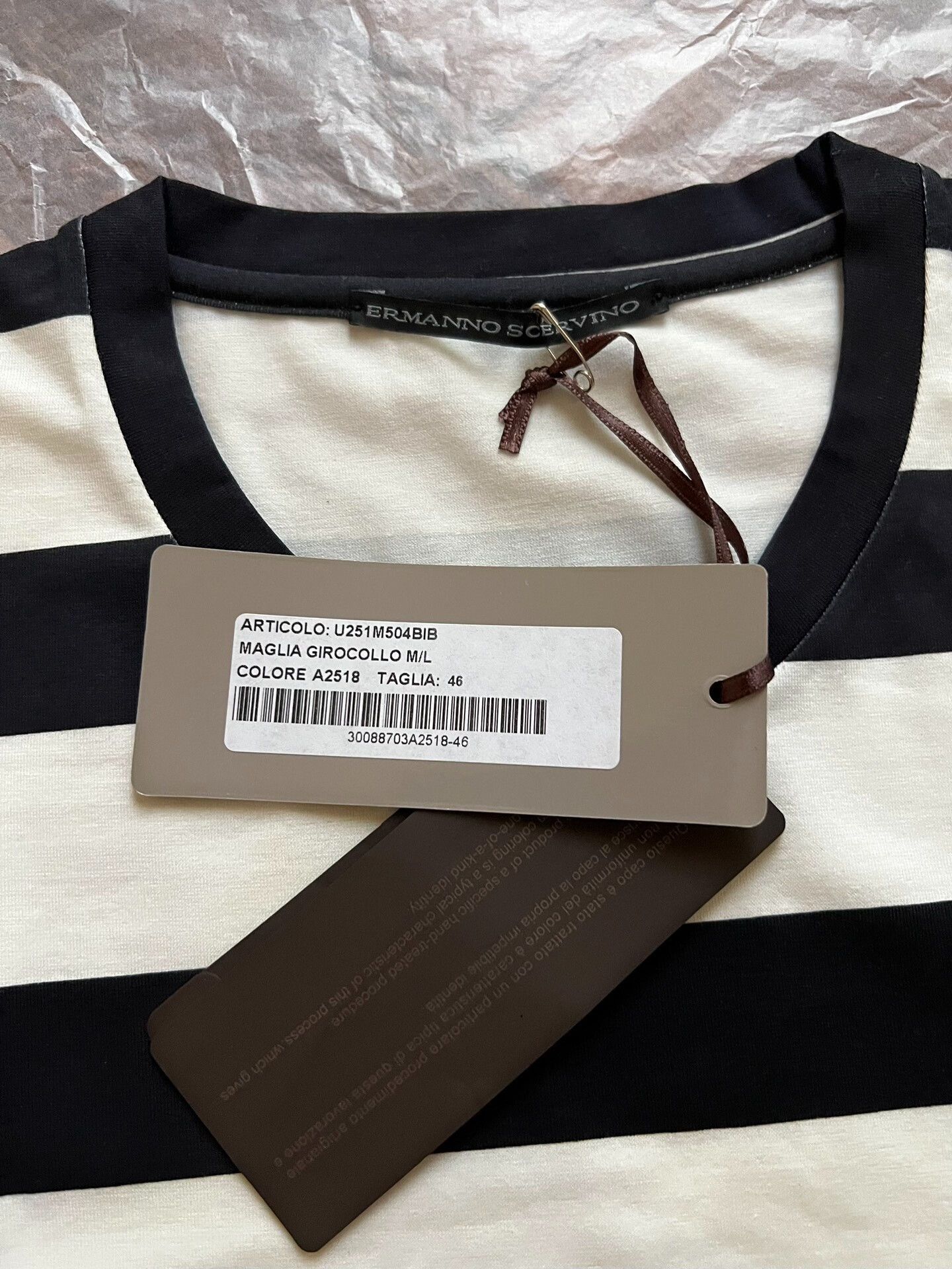 Ermanno Scervino Ermanno Scervino Long-Sleeve T-Shirt Size US M / EU 48-50 / 2 - 3 Thumbnail