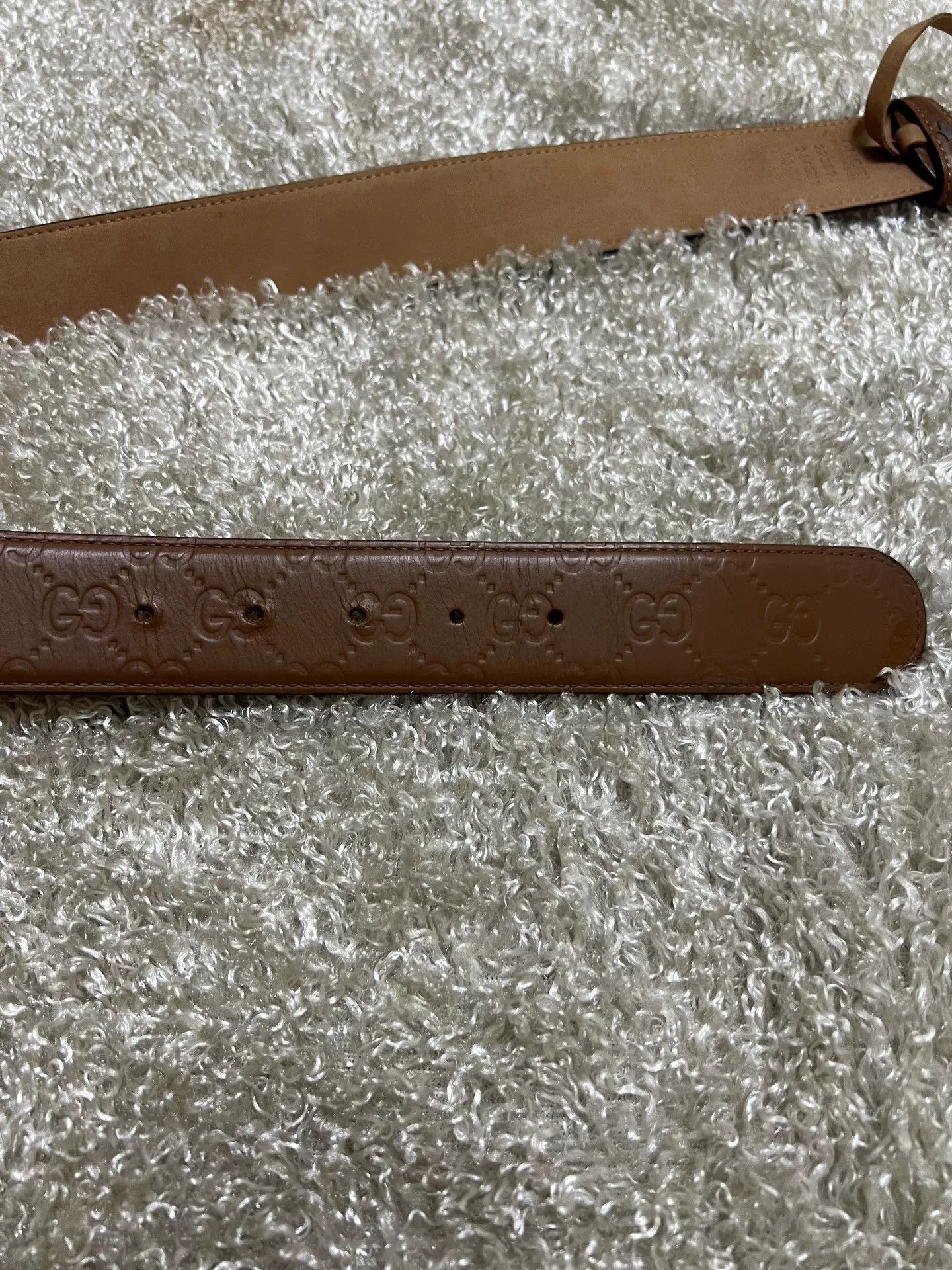Gucci Gucci Men's Double G Leather Belt Size ONE SIZE - 6 Thumbnail