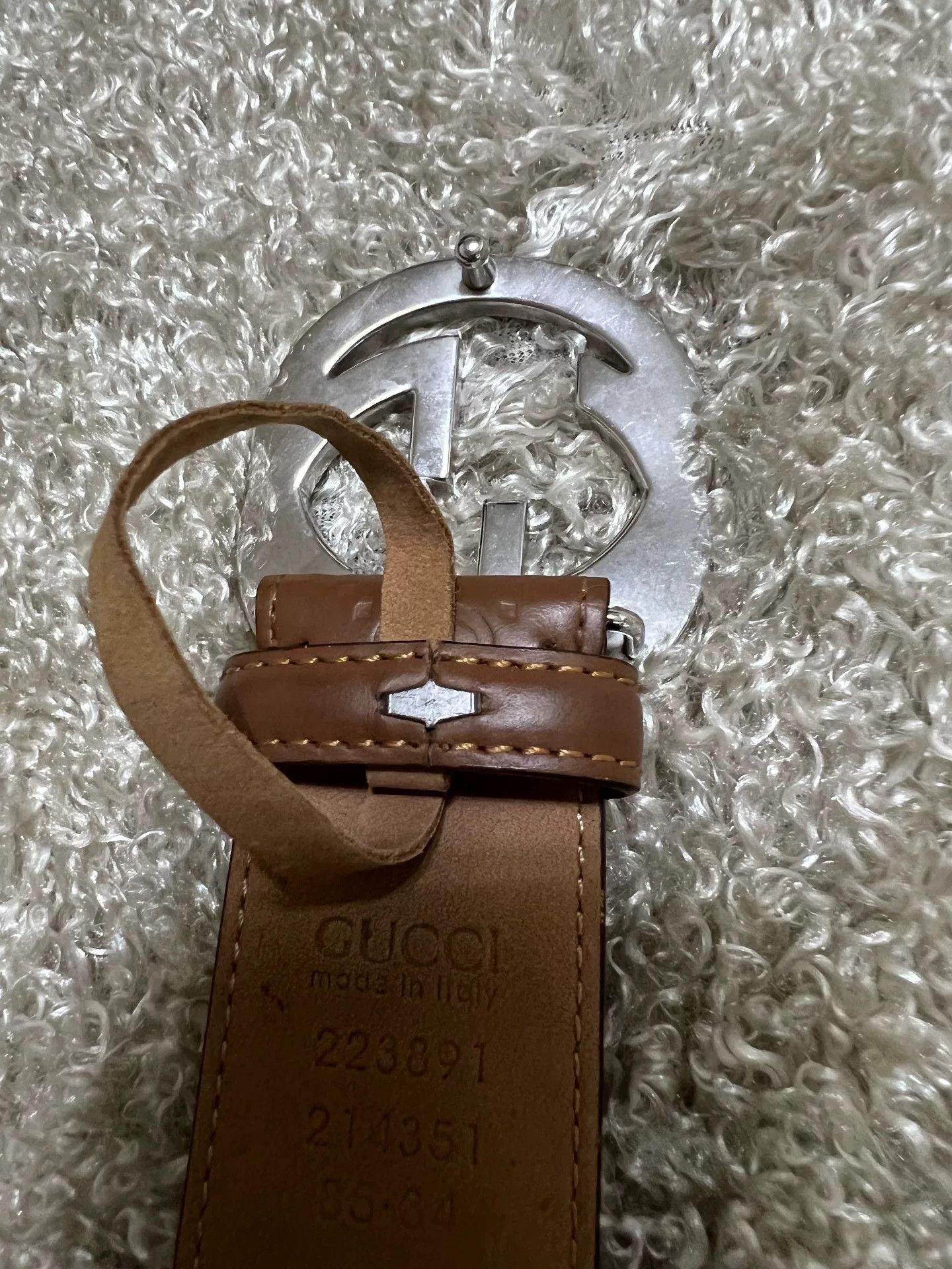Gucci Gucci Men's Double G Leather Belt Size ONE SIZE - 4 Thumbnail
