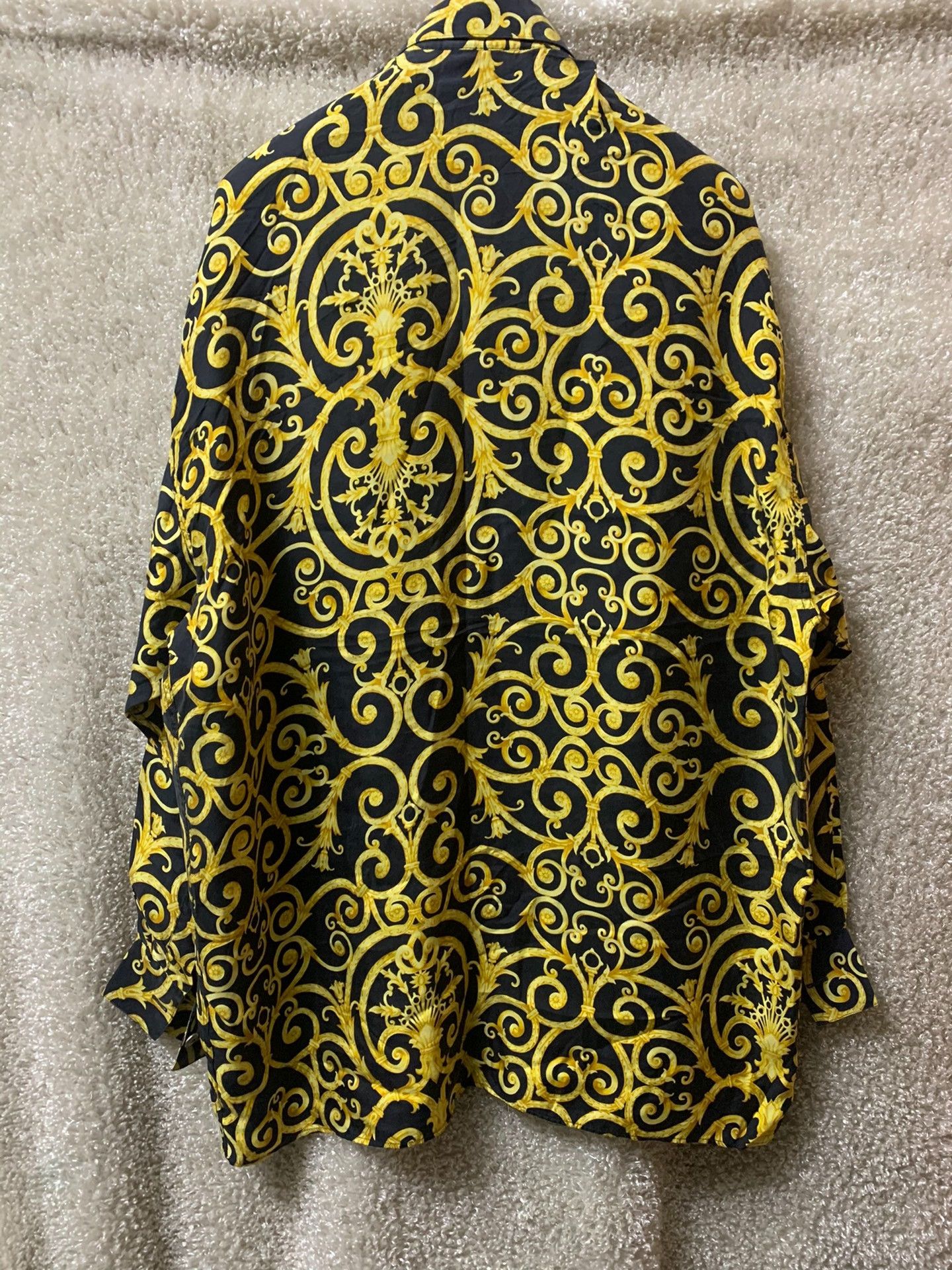 Versace Versace Vintage Men's Silk Shirt Size US M / EU 48-50 / 2 - 7 Thumbnail
