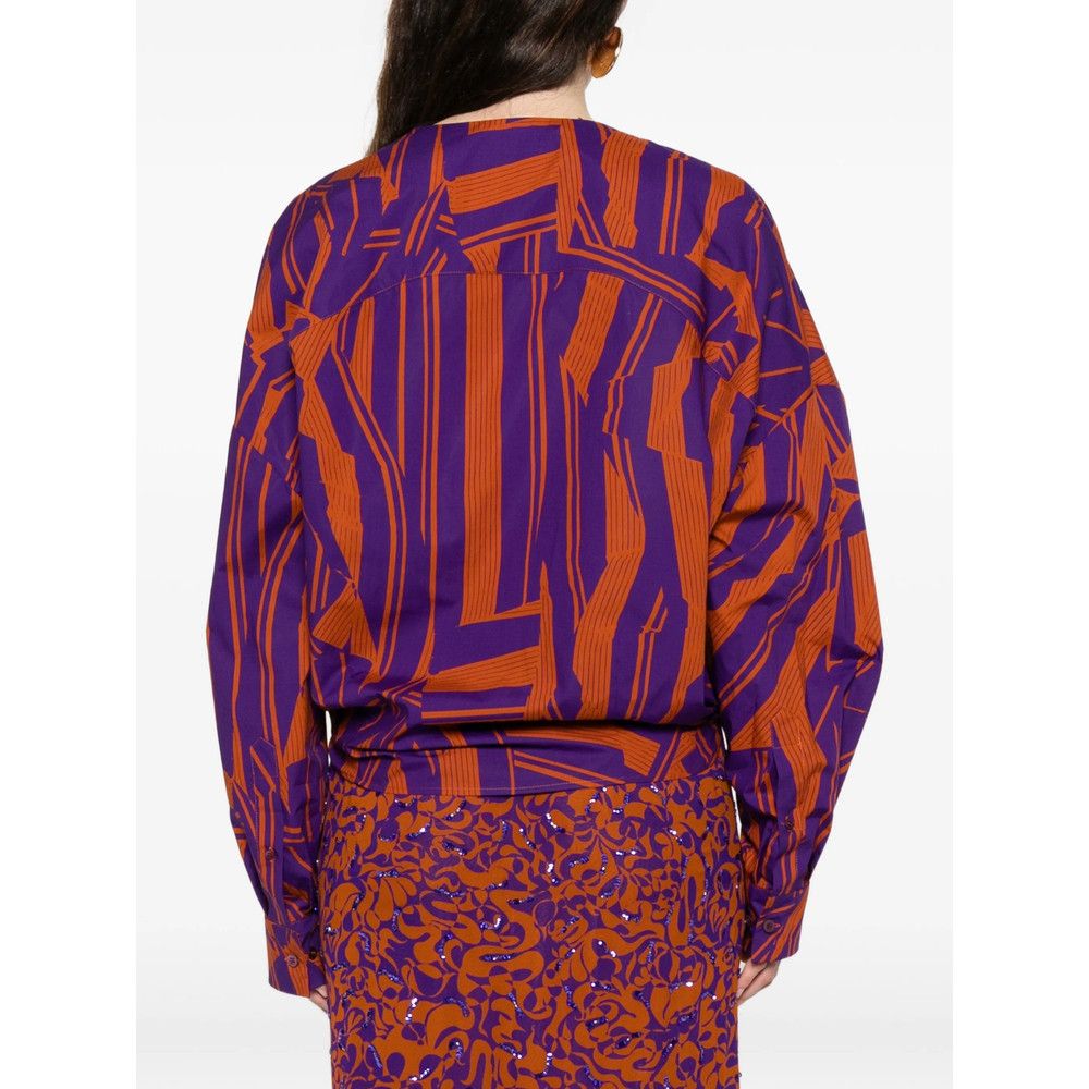 Dries Van Noten Dries Van Noten PURPLE Tops - Blouses Size M / US 6-8 / IT 42-44 - 5 Thumbnail