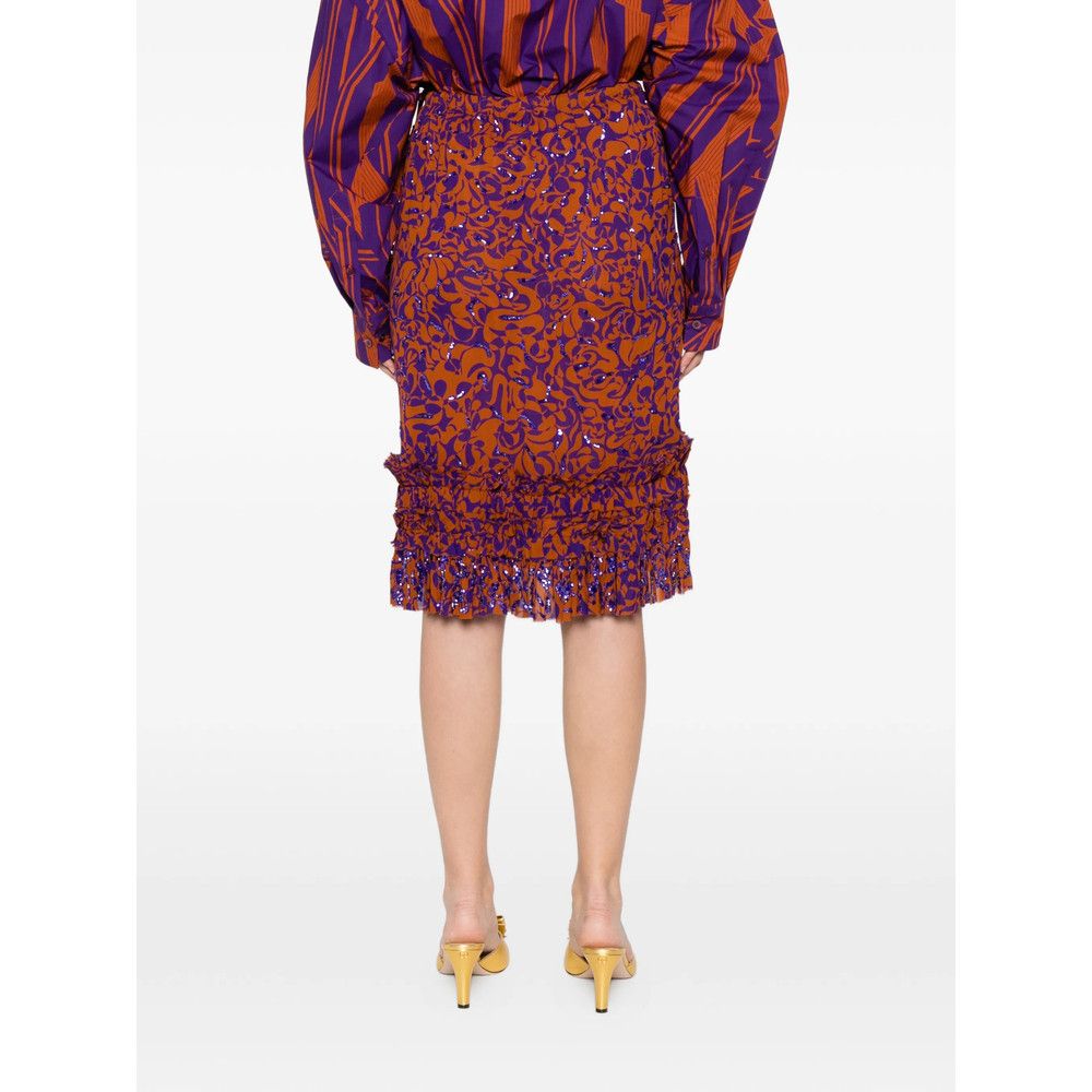 Dries Van Noten Dries Van Noten BROWN Skirts - Straight Skirts Size 27" / US 4 / IT 40 - 5 Thumbnail