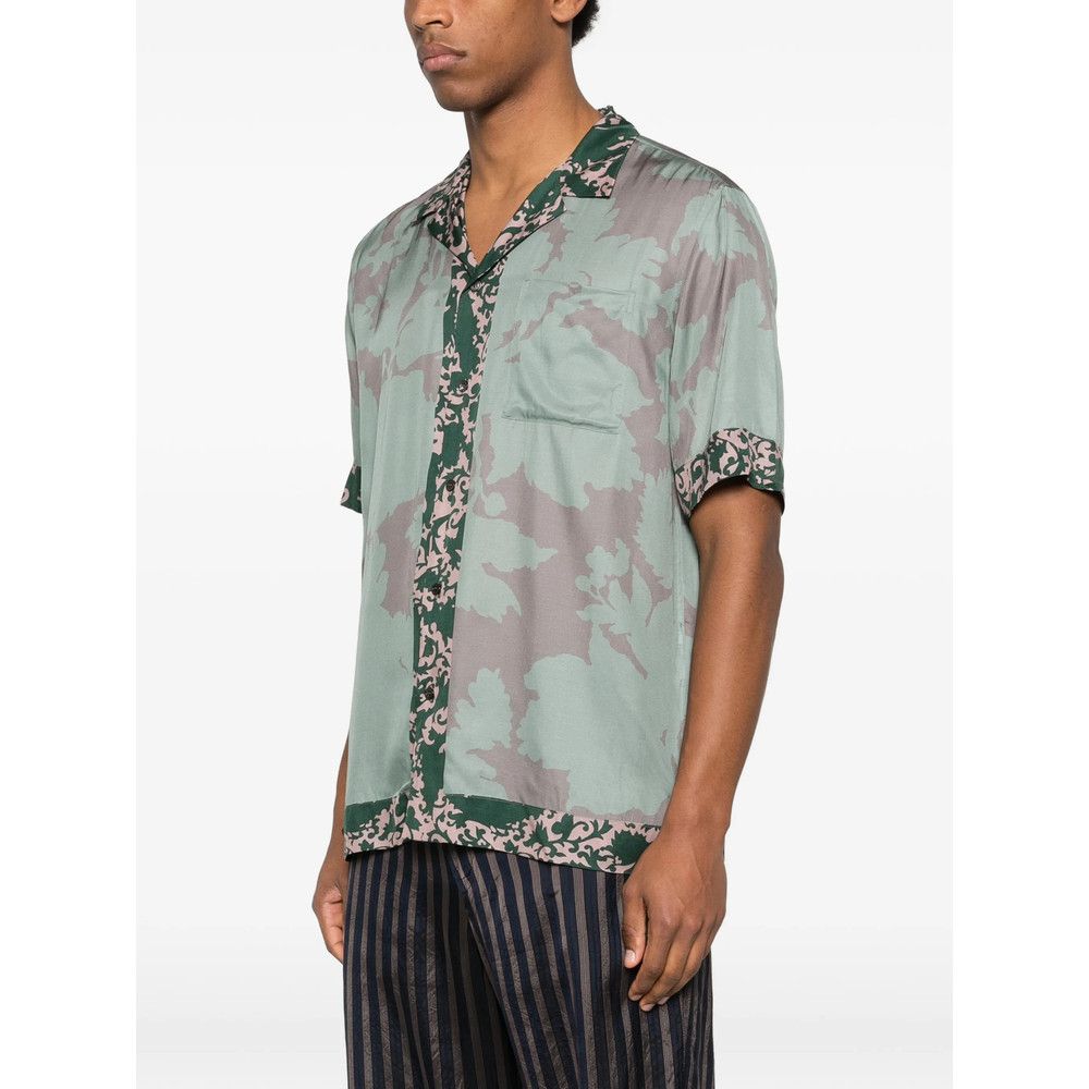 Dries Van Noten Dries Van Noten GREEN Shirts Size US XL / EU 56 / 4 - 2 Thumbnail