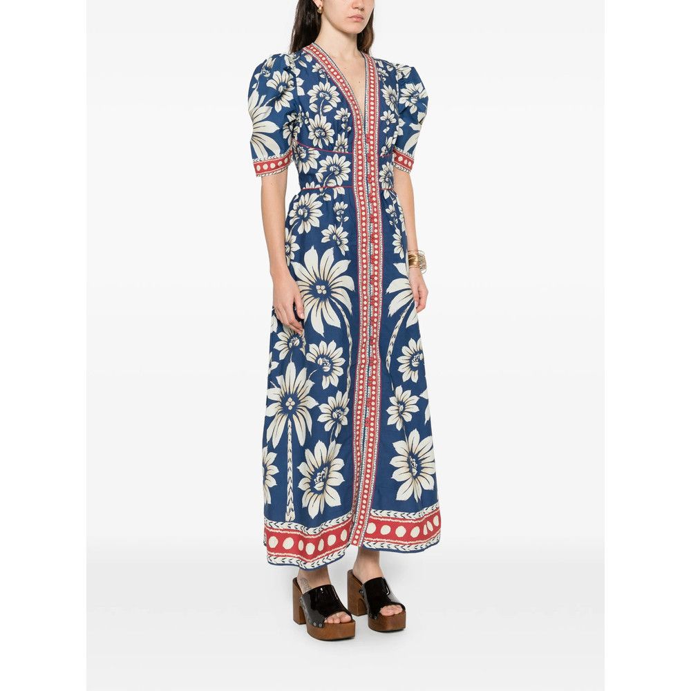 Farm Rio Farm Rio BLUE Dresses - Day Dresses Size S / US 4 / IT 40 - 4 Thumbnail