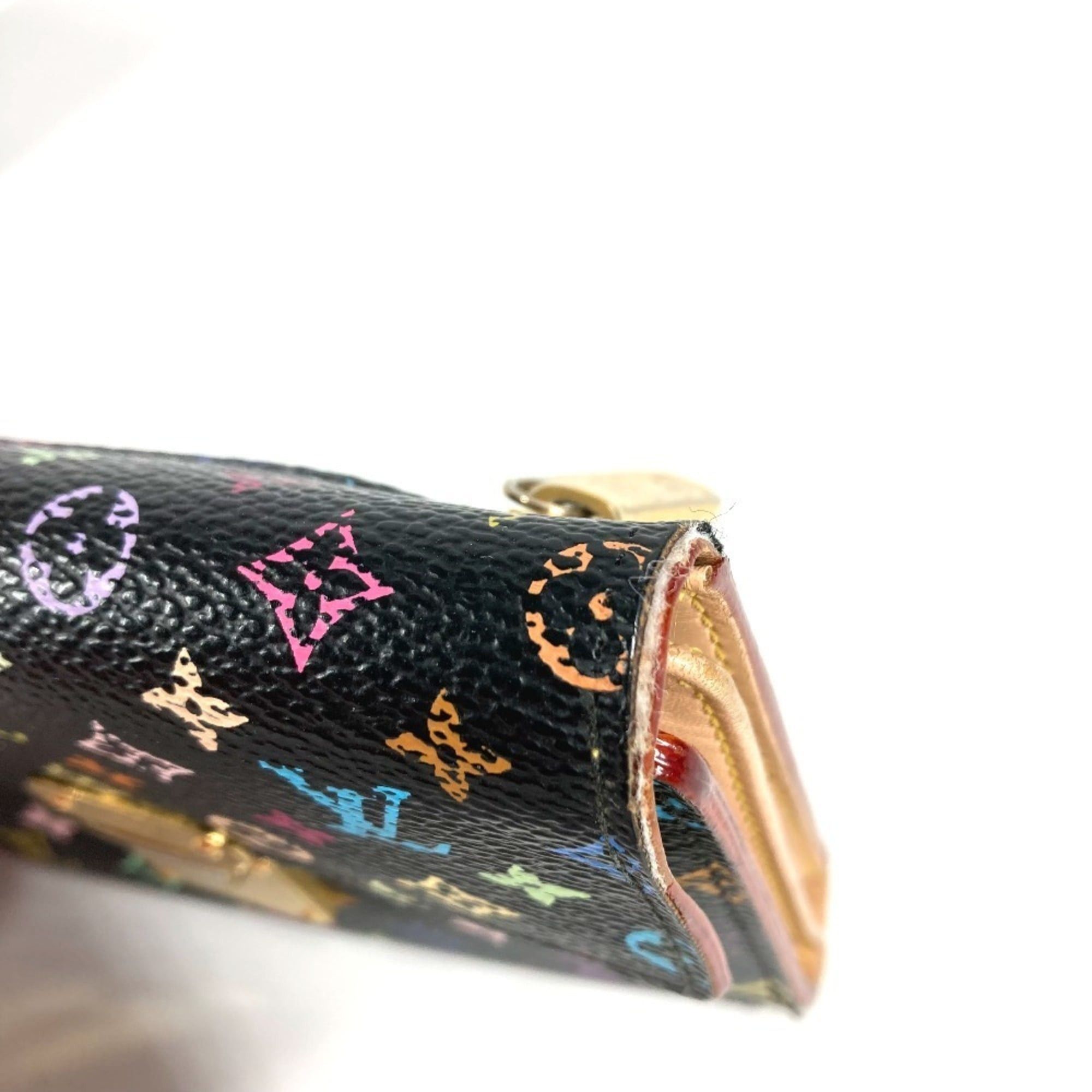 Louis Vuitton LOUIS VUITTON M58015 Monogram Multicolore Portefeuille Koala Compact Wallet, Tri-fold Canvas, Women's, Noir, Black Size ONE SIZE - 6 Thumbnail