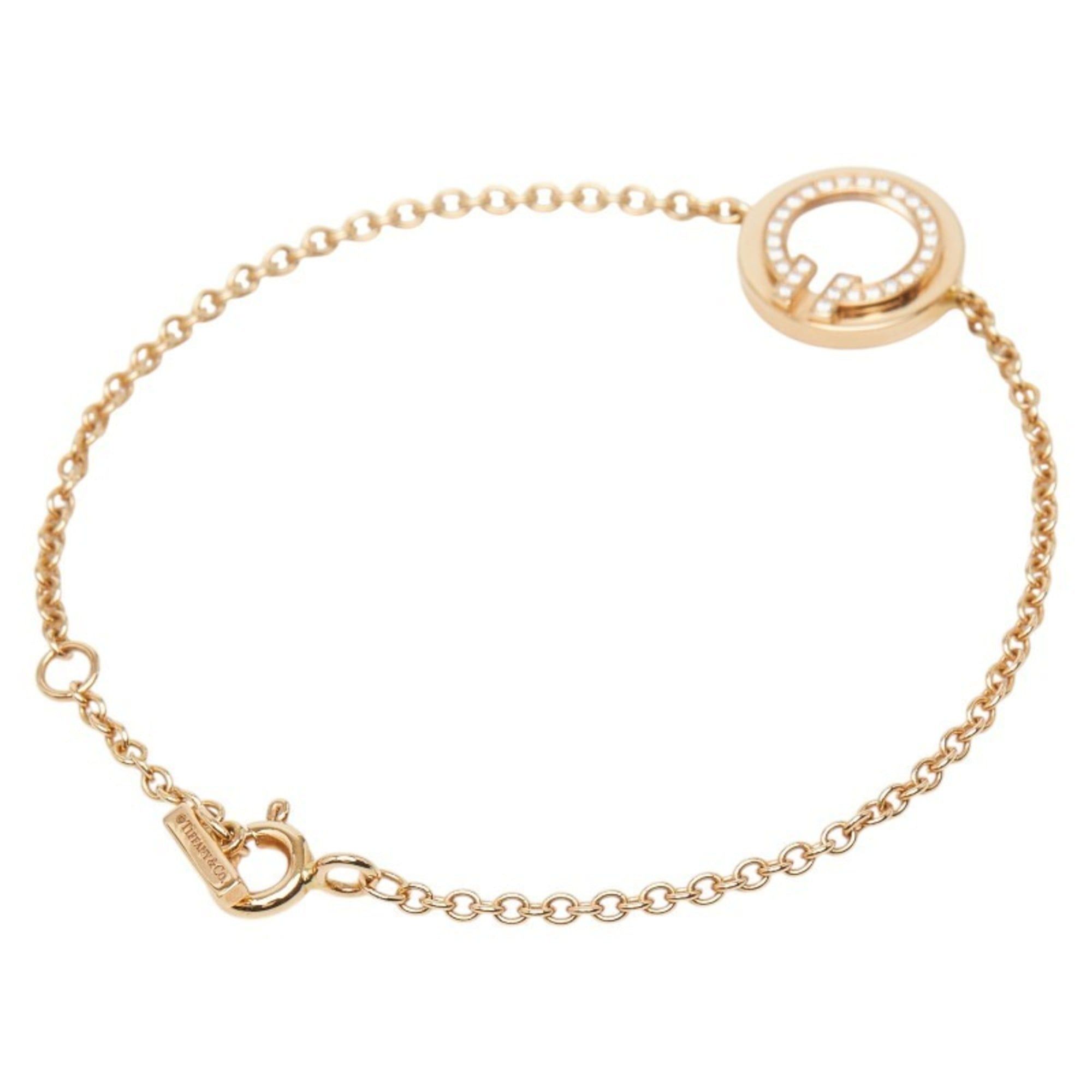 Tiffany & Co. Tiffany & Co. T-Toe Circle Bracelet in 18K Yellow Gold with Diamonds and Mother-of-Pearl. Women's. Size ONE SIZE - 2 Thumbnail