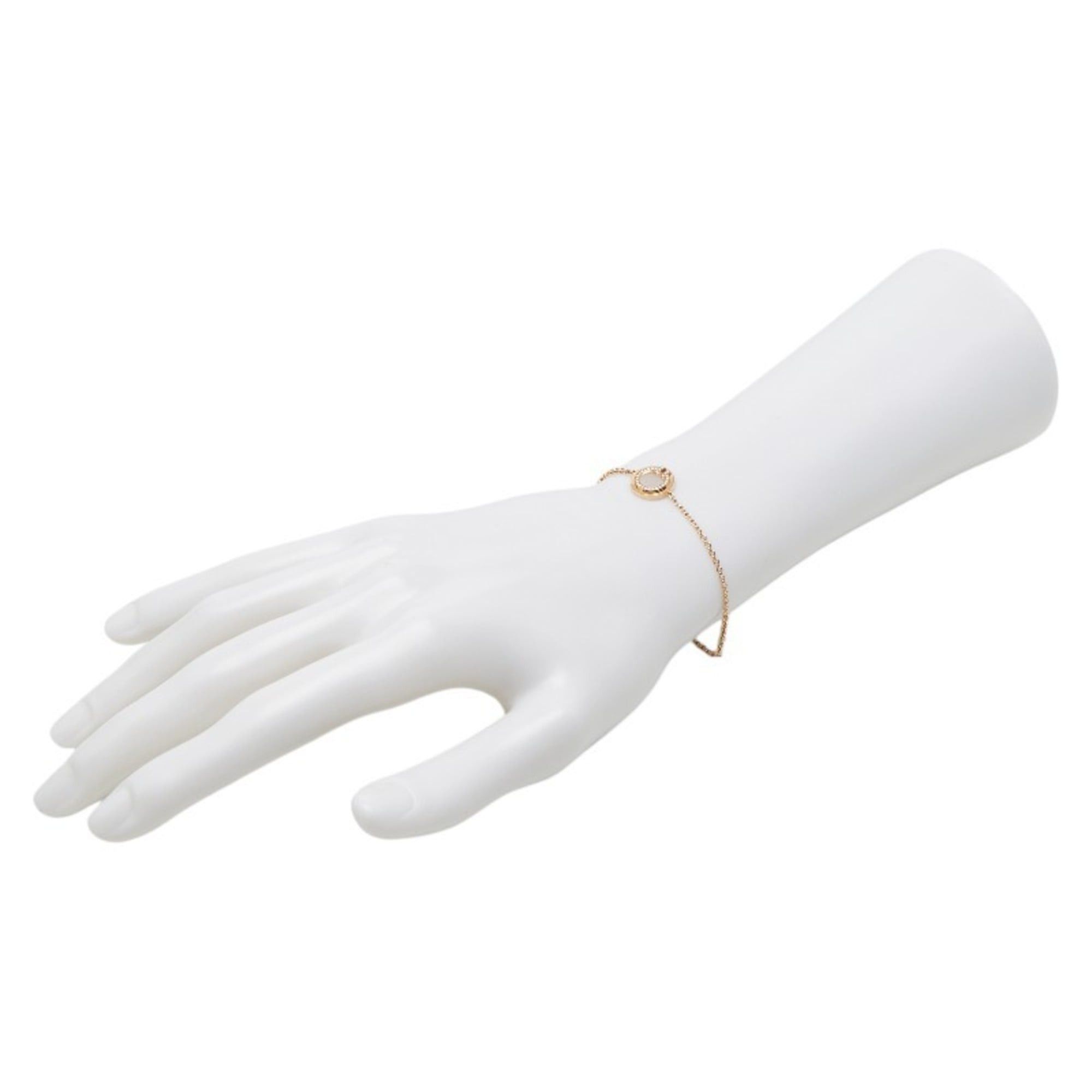 Tiffany & Co. Tiffany & Co. T-Toe Circle Bracelet in 18K Yellow Gold with Diamonds and Mother-of-Pearl. Women's. Size ONE SIZE - 8 Thumbnail