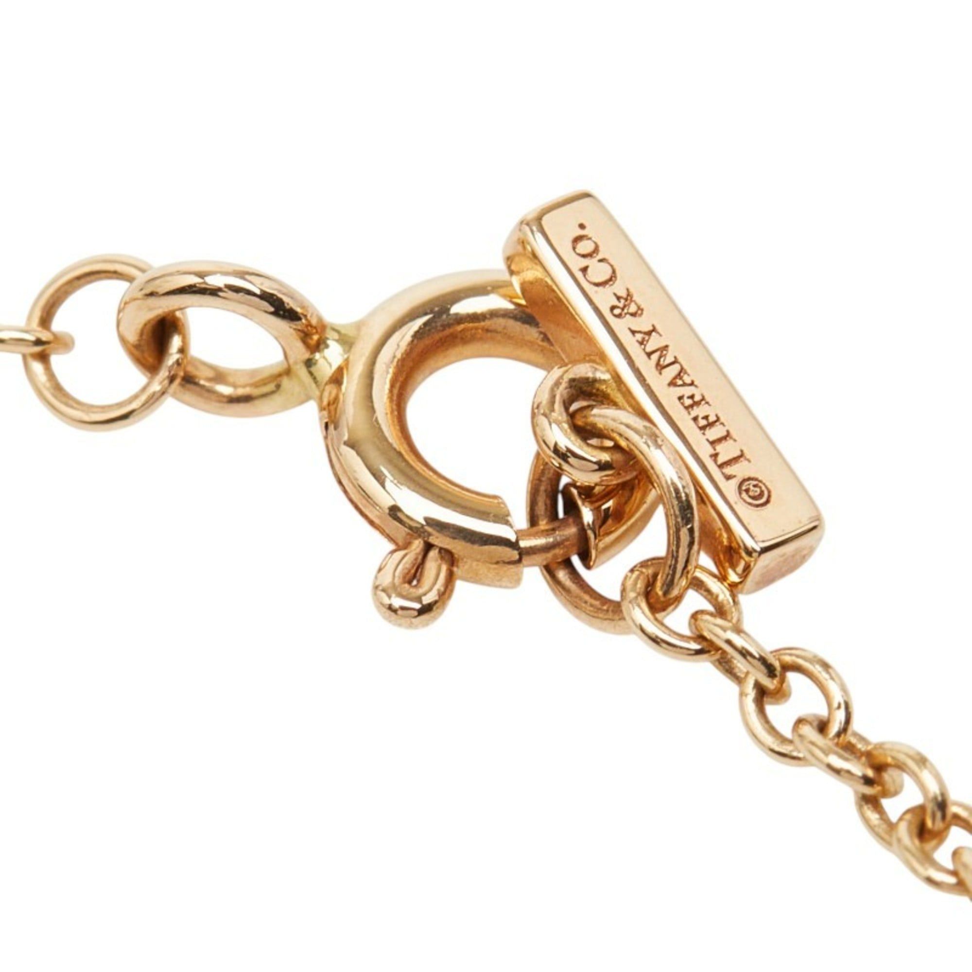 Tiffany & Co. Tiffany & Co. T-Toe Circle Bracelet in 18K Yellow Gold with Diamonds and Mother-of-Pearl. Women's. Size ONE SIZE - 4 Thumbnail