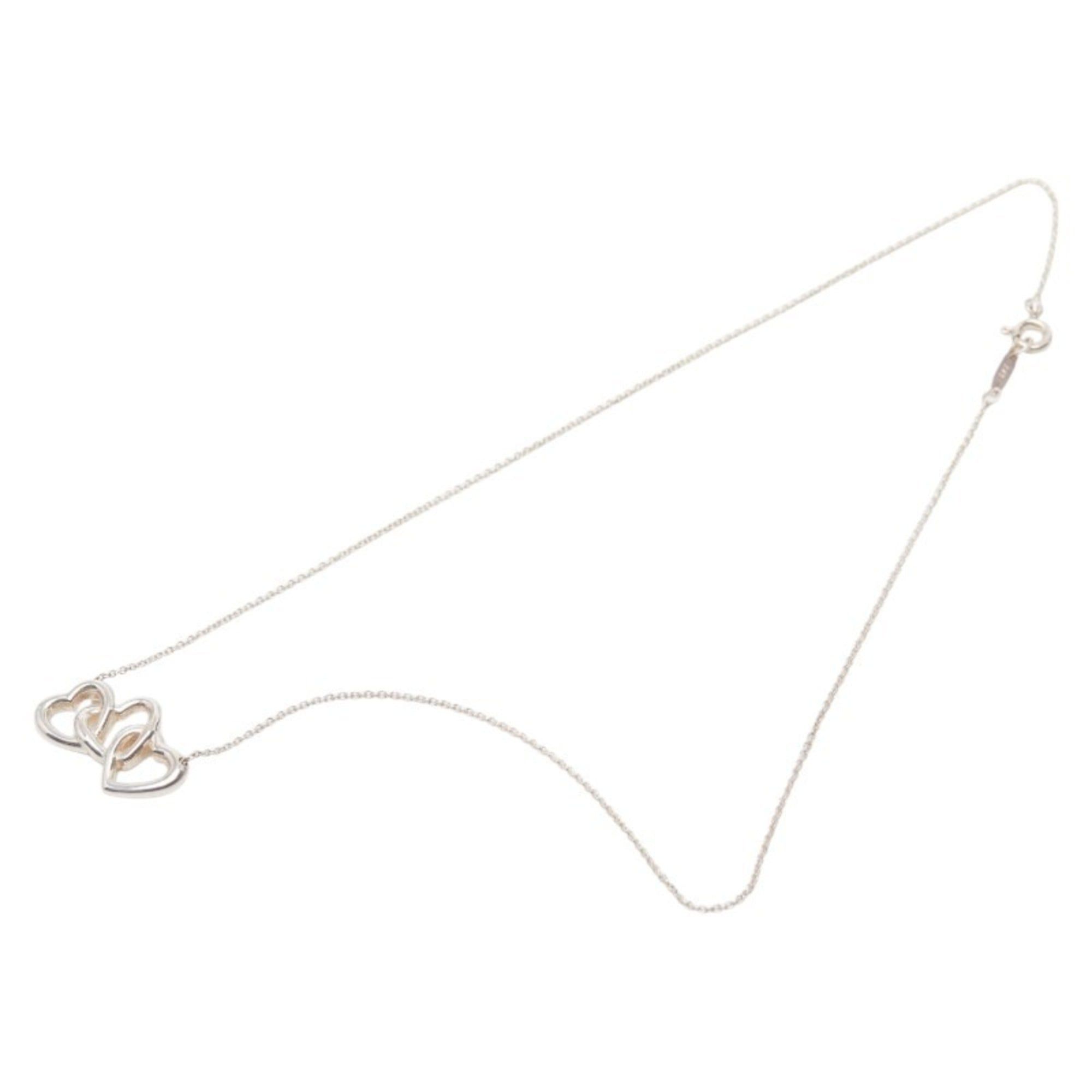 Tiffany & Co. Tiffany & Co. Triple Heart Necklace in 925 Sterling Silver for Women Size ONE SIZE - 4 Thumbnail