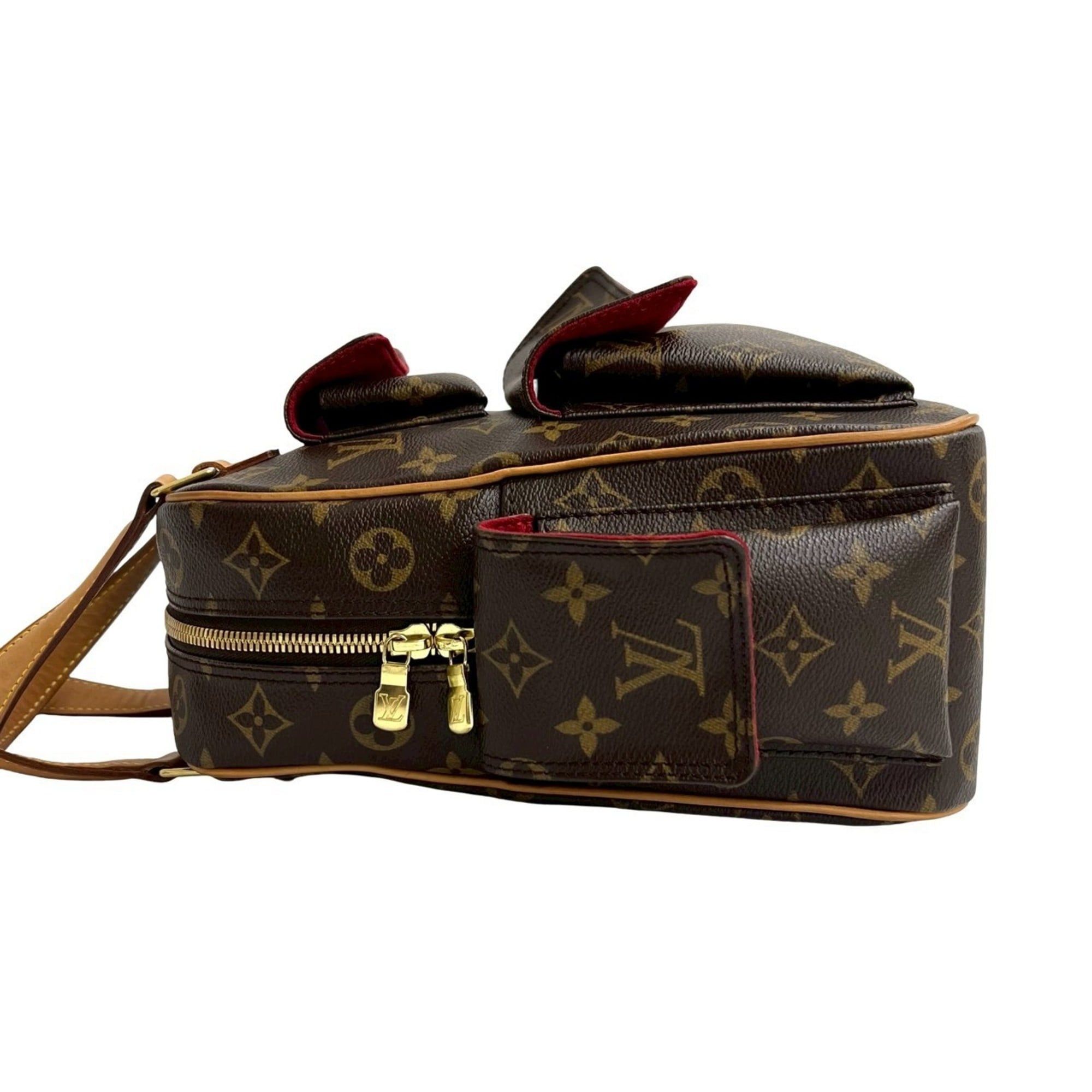 Louis Vuitton LOUIS VUITTON Excentric Cite Monogram Leather Handbag/Mini Boston Bag, Brown, 2313a Size ONE SIZE - 5 Thumbnail