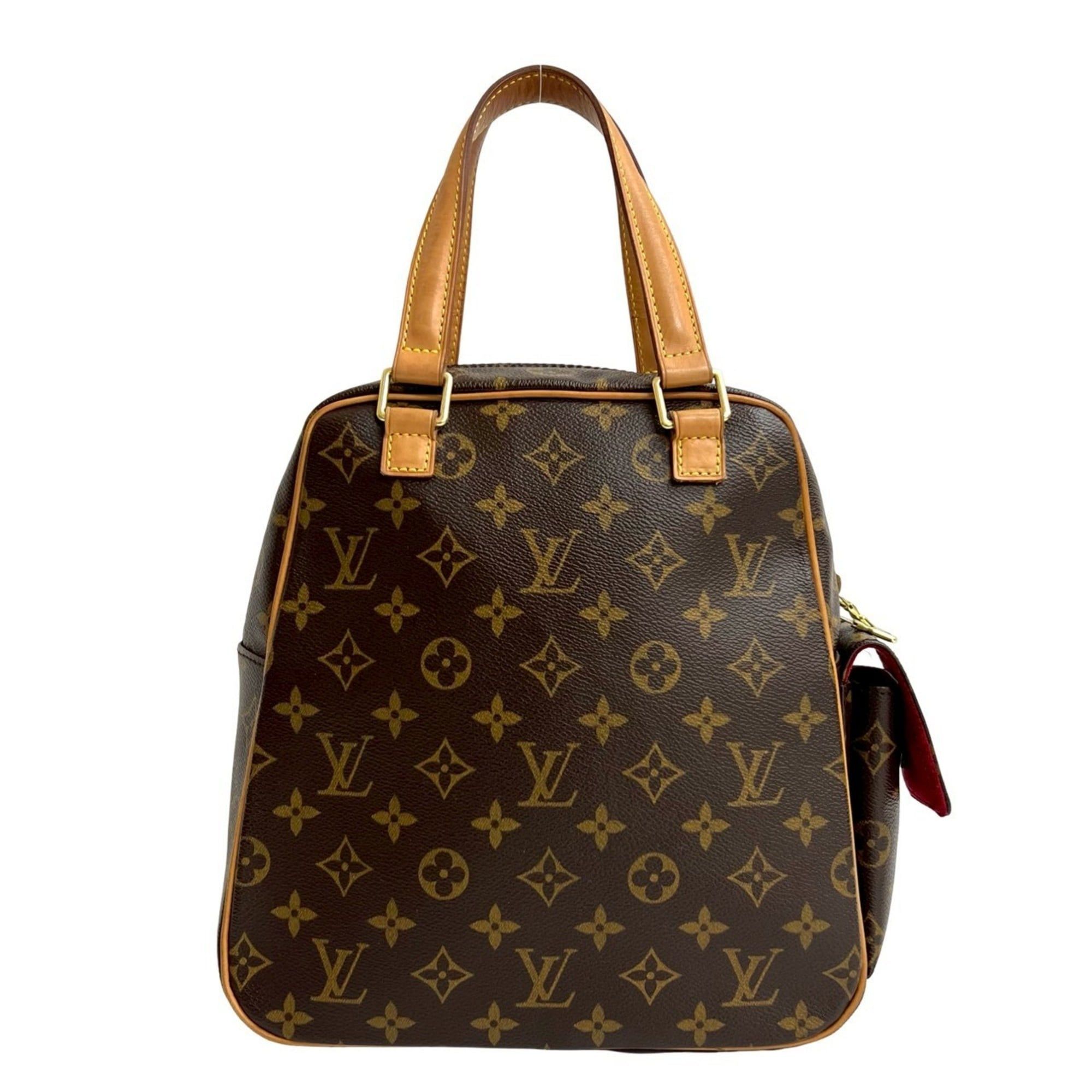 Louis Vuitton LOUIS VUITTON Excentric Cite Monogram Leather Handbag/Mini Boston Bag, Brown, 2313a Size ONE SIZE - 3 Thumbnail