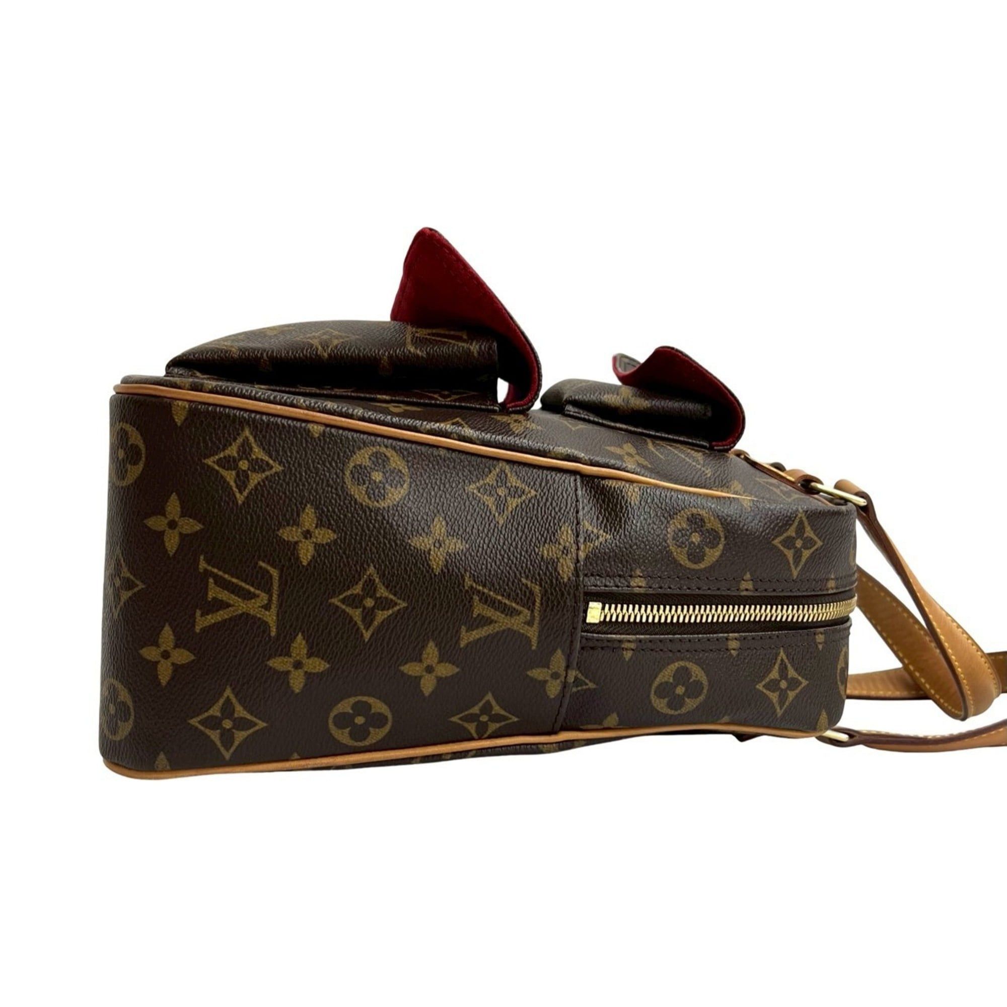 Louis Vuitton LOUIS VUITTON Excentric Cite Monogram Leather Handbag/Mini Boston Bag, Brown, 2313a Size ONE SIZE - 6 Thumbnail
