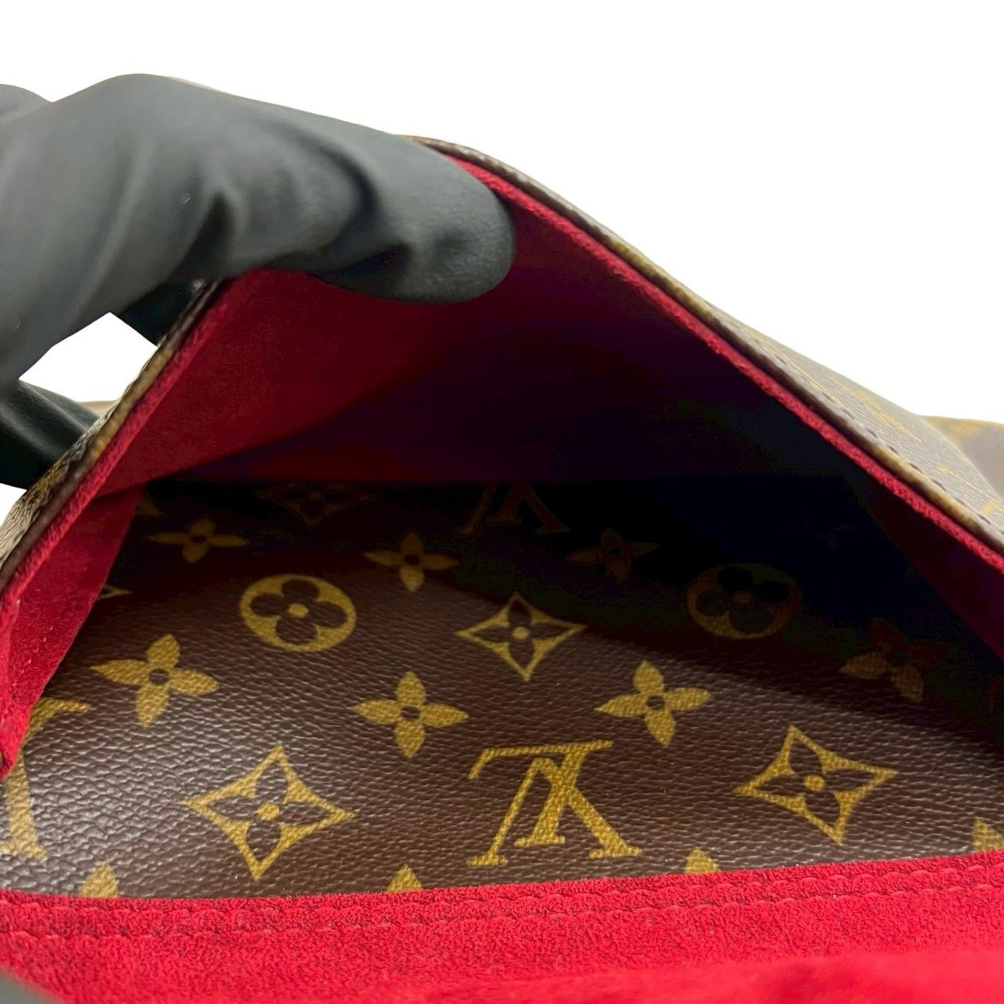 Louis Vuitton LOUIS VUITTON Excentric Cite Monogram Leather Handbag/Mini Boston Bag, Brown, 2313a Size ONE SIZE - 10 Thumbnail