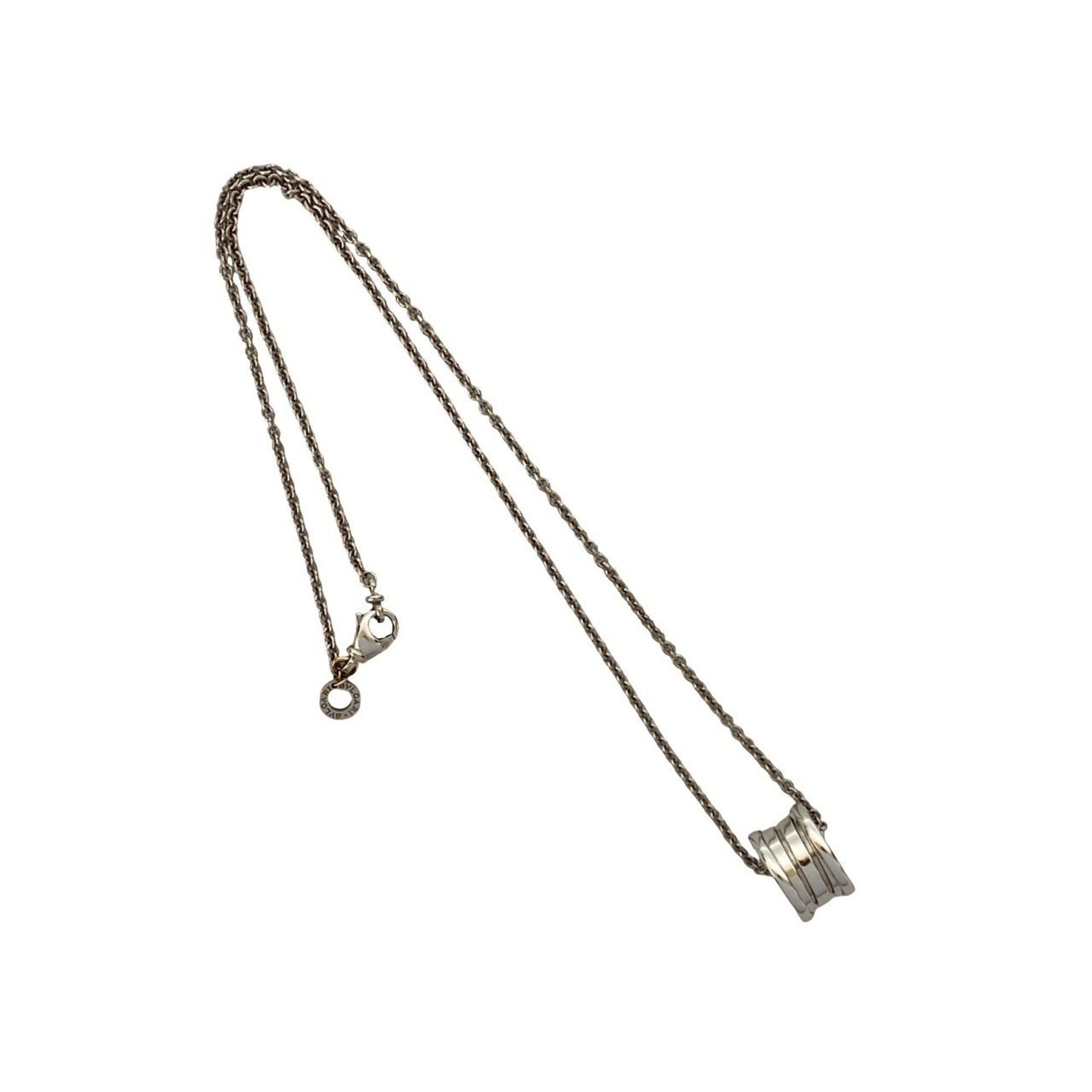 Bvlgari BVLGARI B.zero1 18K White Gold Chain Necklace Pendant in Silver o5072 Size ONE SIZE - 5 Thumbnail