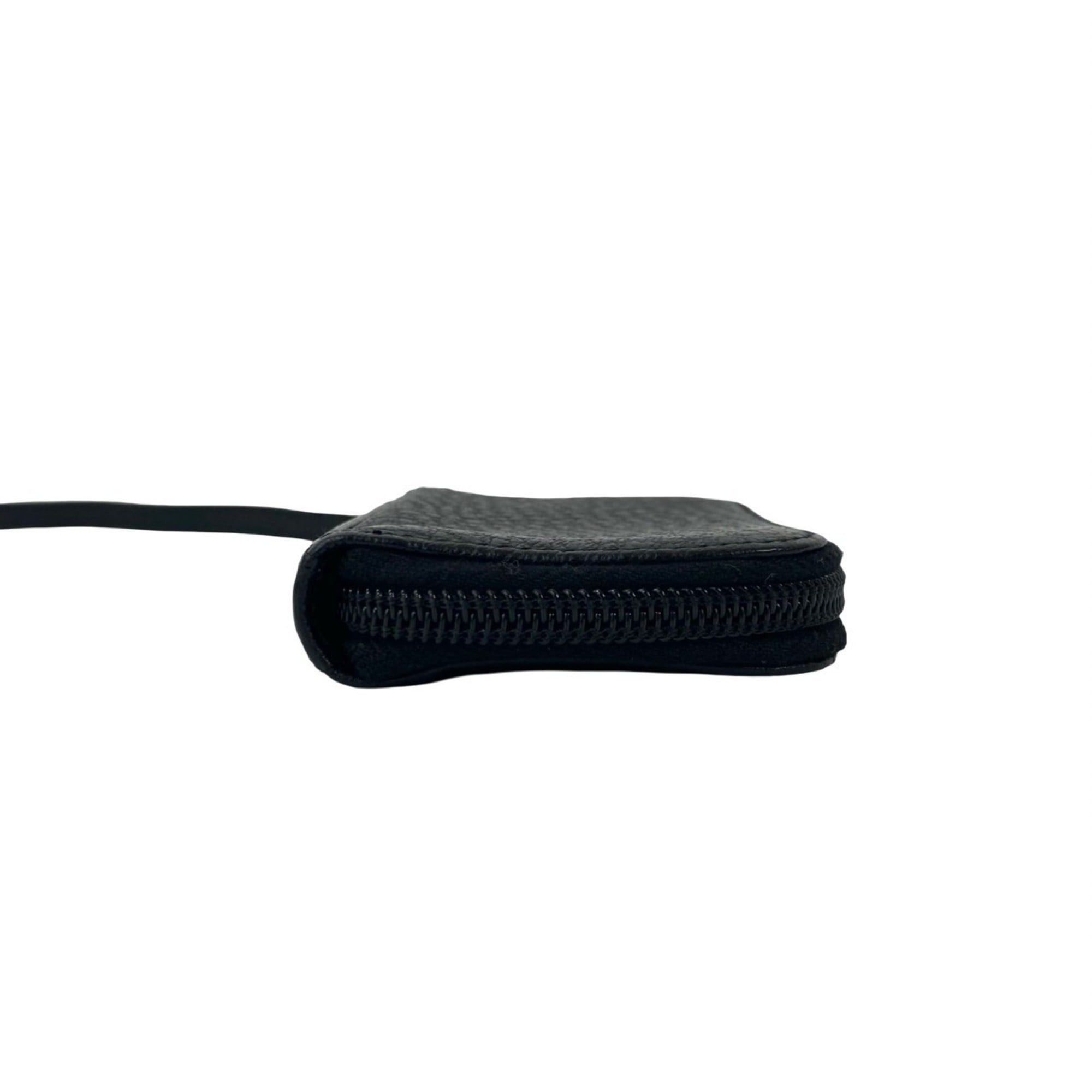 Prada PRADA Leather Strap Round Zip 6-Key Case Black 1127a Size ONE SIZE - 6 Thumbnail