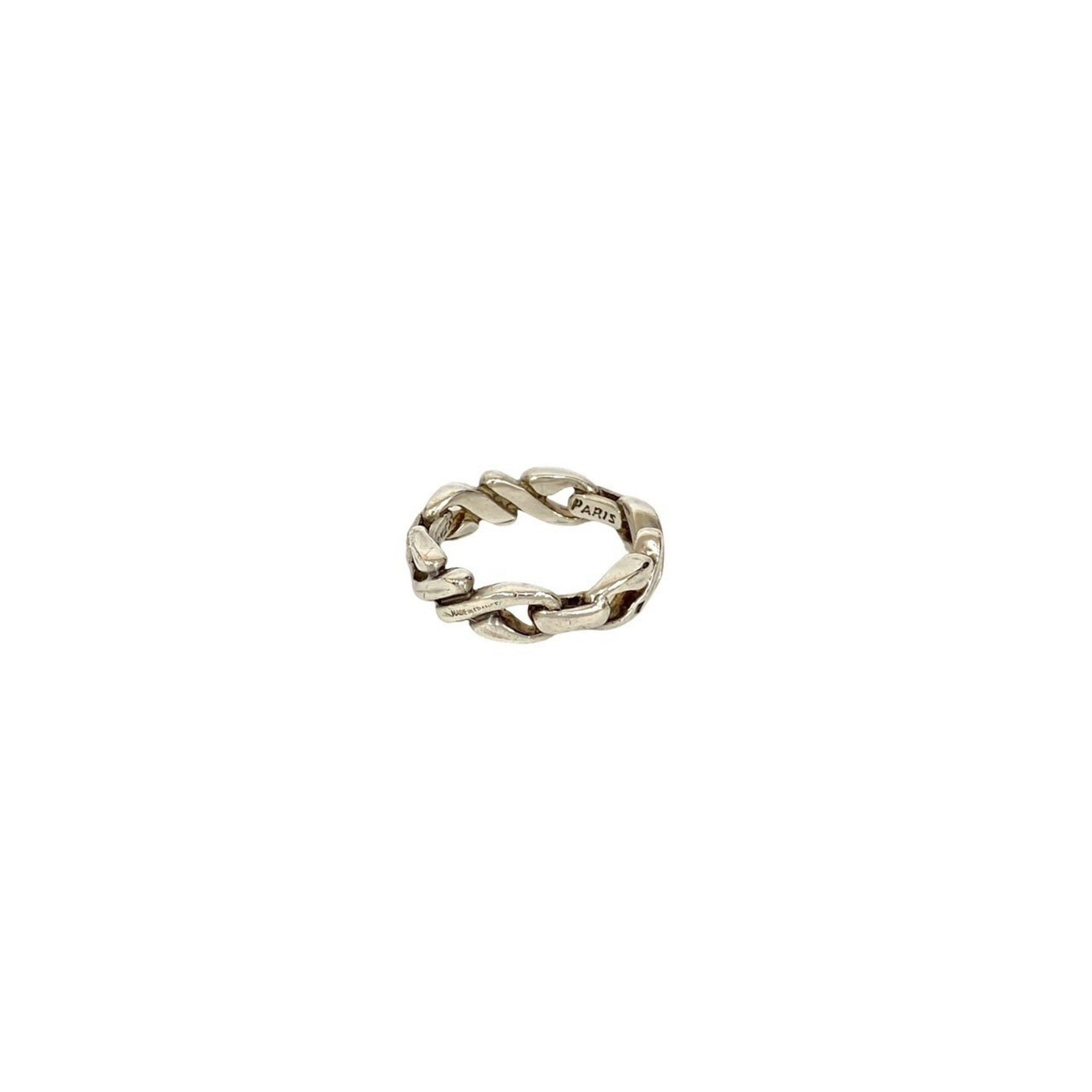 Hermes HERMES Chain Motif Silver 800 Ring, Size 8, Women's, 33287 Size ONE SIZE - 4 Thumbnail