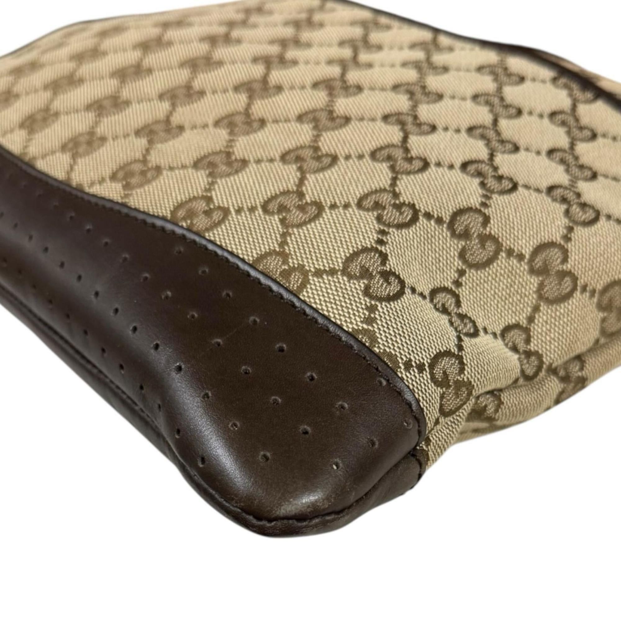 Gucci Pre-owned Gucci GG Canvas Shoulder Bag, 145857, Brown, Women's Size ONE SIZE - 10 Thumbnail