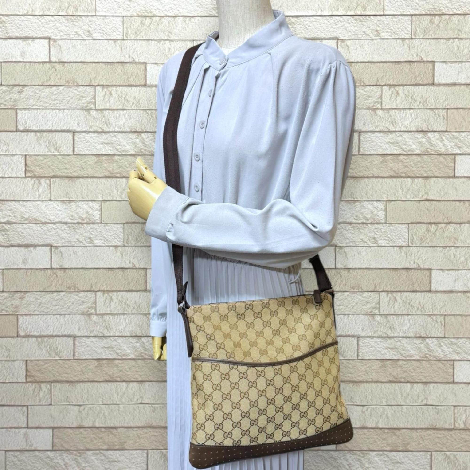 Gucci Pre-owned Gucci GG Canvas Shoulder Bag, 145857, Brown, Women's Size ONE SIZE - 2 Thumbnail