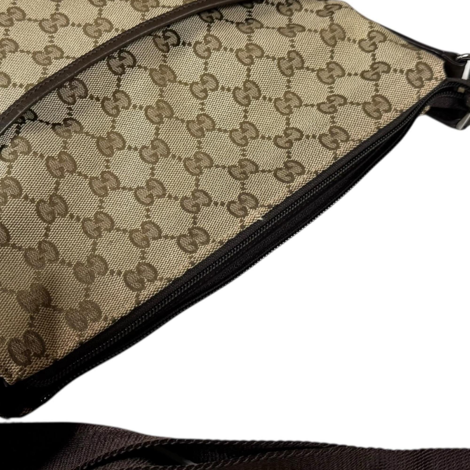 Gucci Pre-owned Gucci GG Canvas Shoulder Bag, 145857, Brown, Women's Size ONE SIZE - 11 Thumbnail