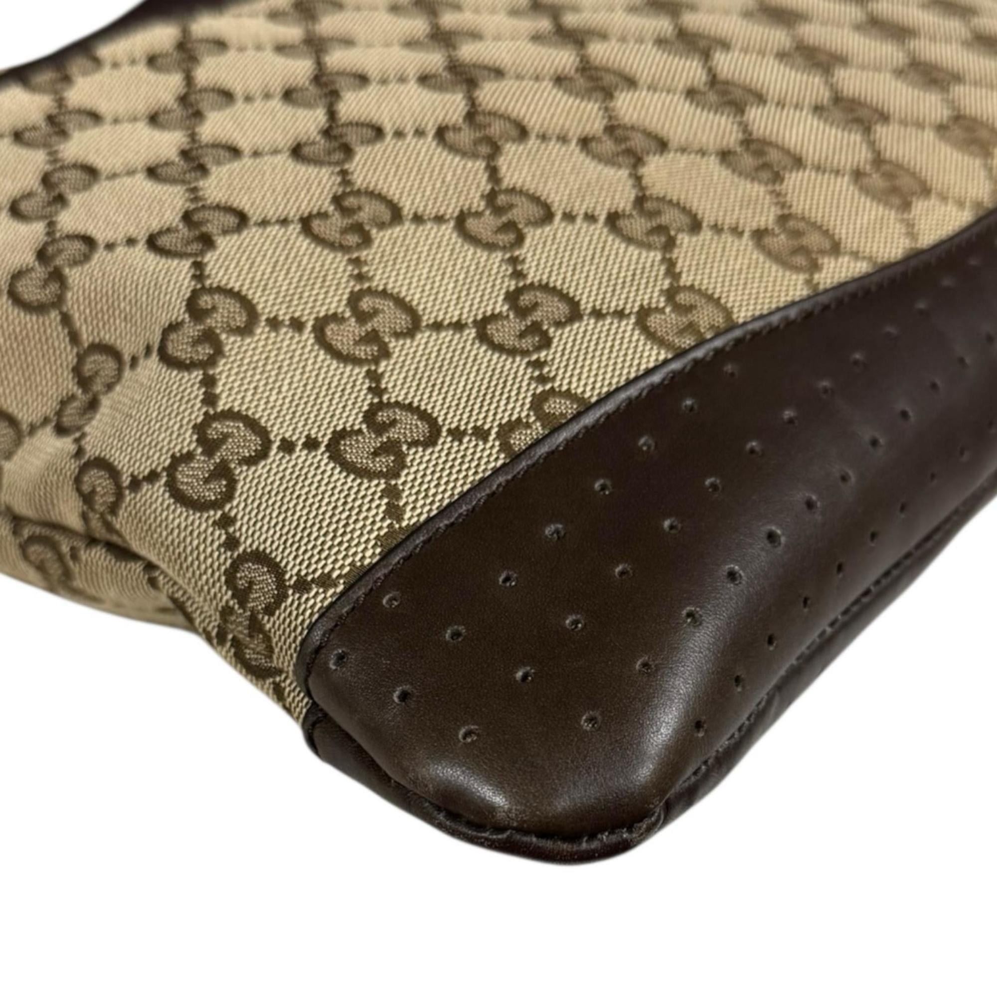 Gucci Pre-owned Gucci GG Canvas Shoulder Bag, 145857, Brown, Women's Size ONE SIZE - 9 Thumbnail