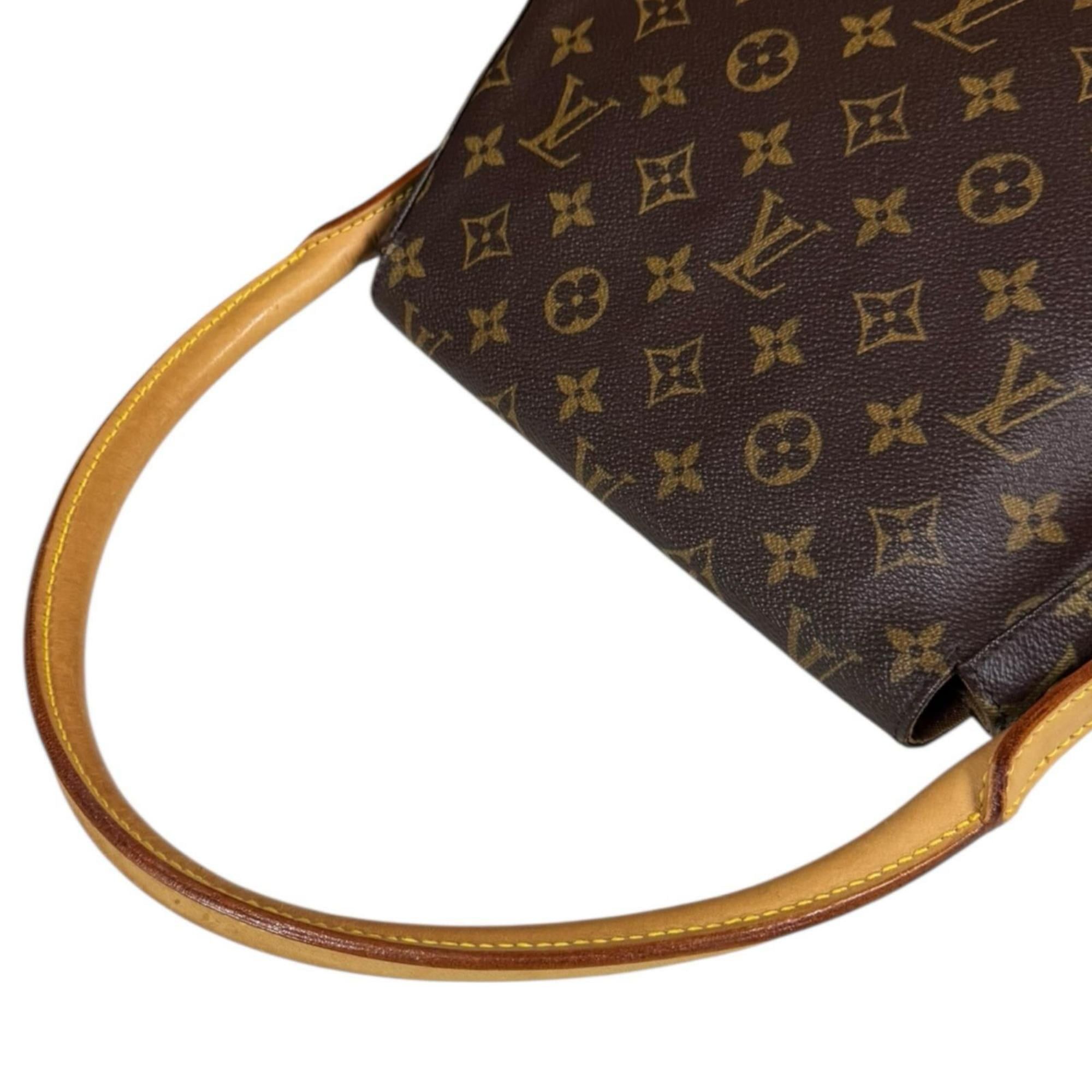 Louis Vuitton Pre-owned Louis Vuitton Mini Looping Monogram Canvas Handbag M51147 in Brown, Women's. Size ONE SIZE - 11 Thumbnail