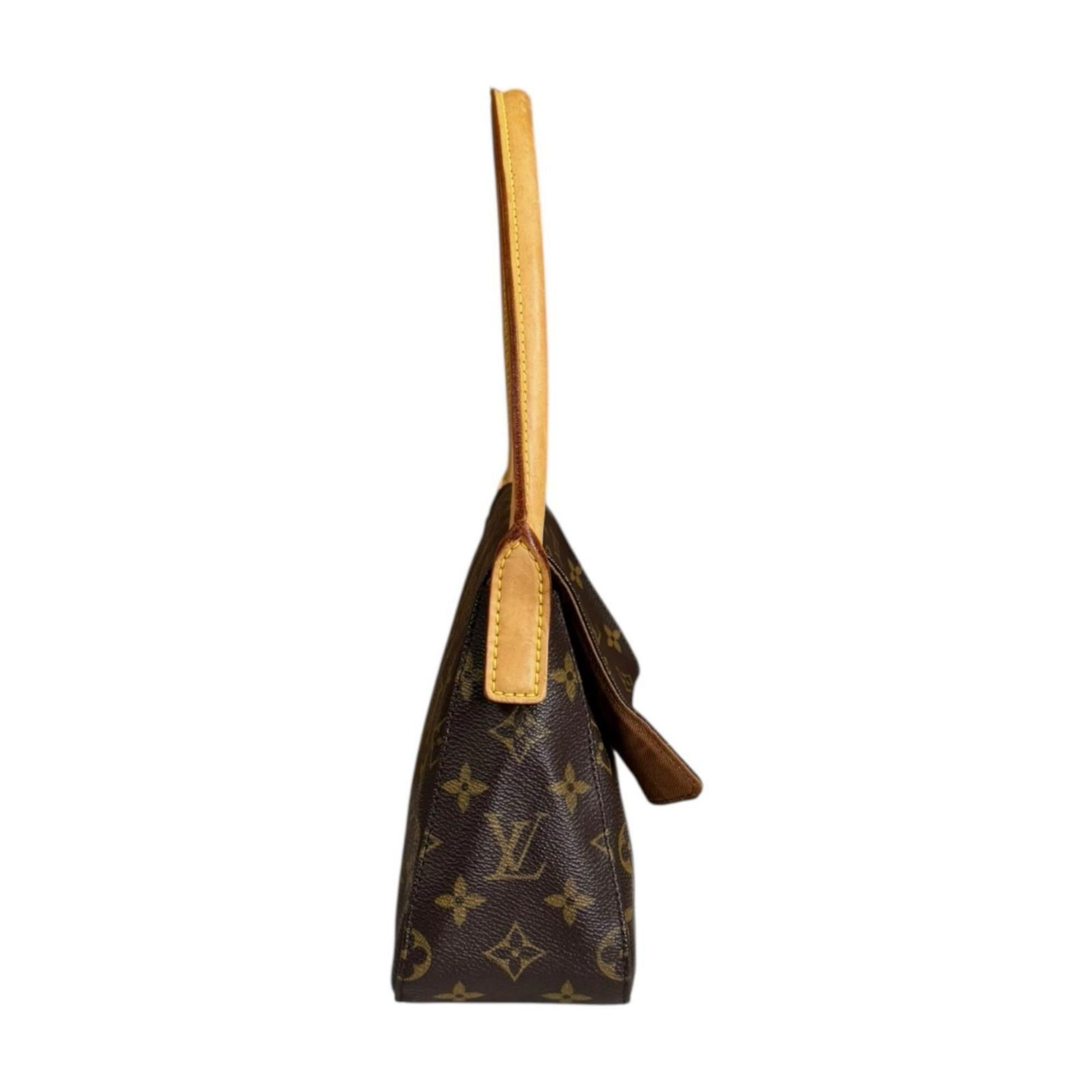 Louis Vuitton Pre-owned Louis Vuitton Mini Looping Monogram Canvas Handbag M51147 in Brown, Women's. Size ONE SIZE - 4 Thumbnail