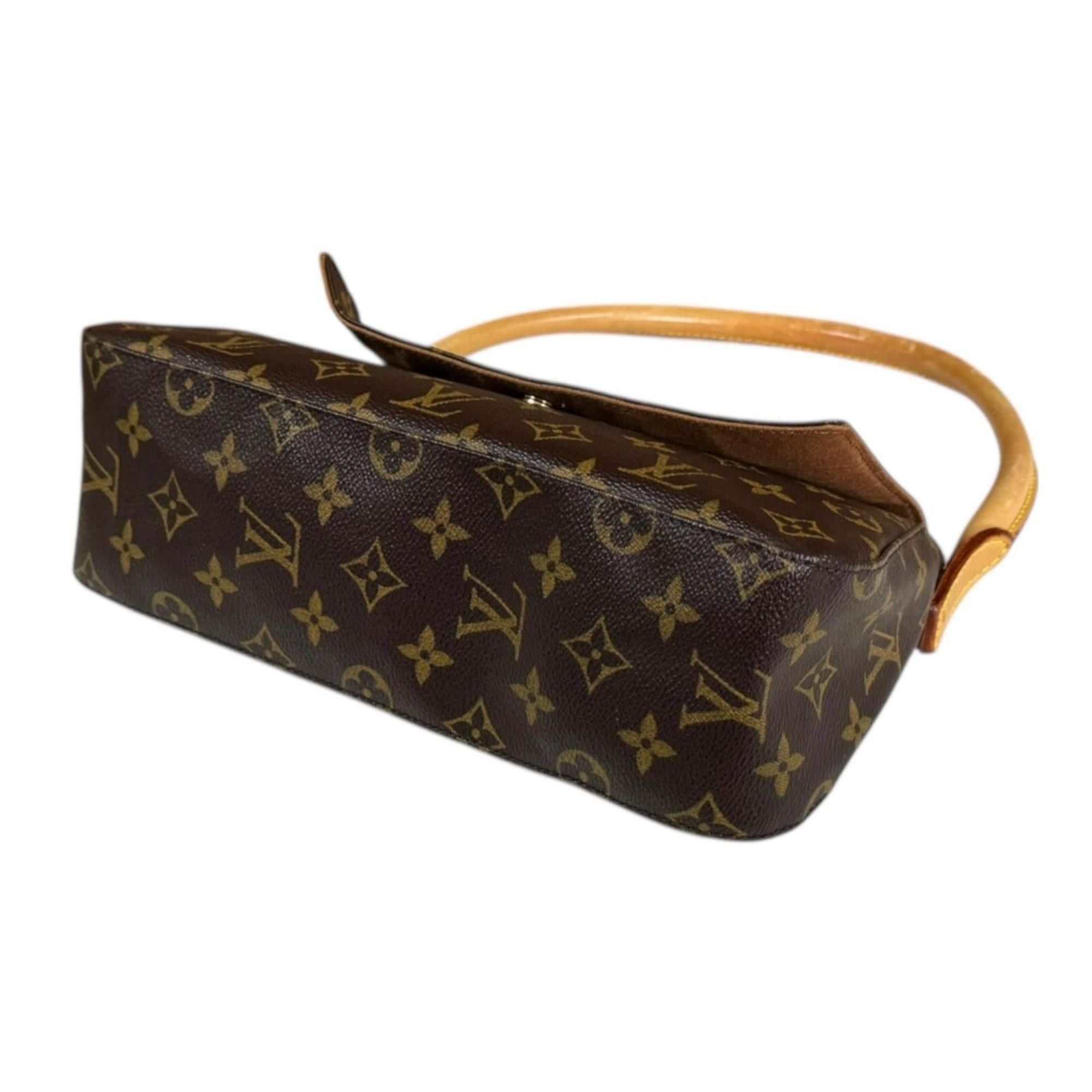 Louis Vuitton Pre-owned Louis Vuitton Mini Looping Monogram Canvas Handbag M51147 in Brown, Women's. Size ONE SIZE - 5 Thumbnail
