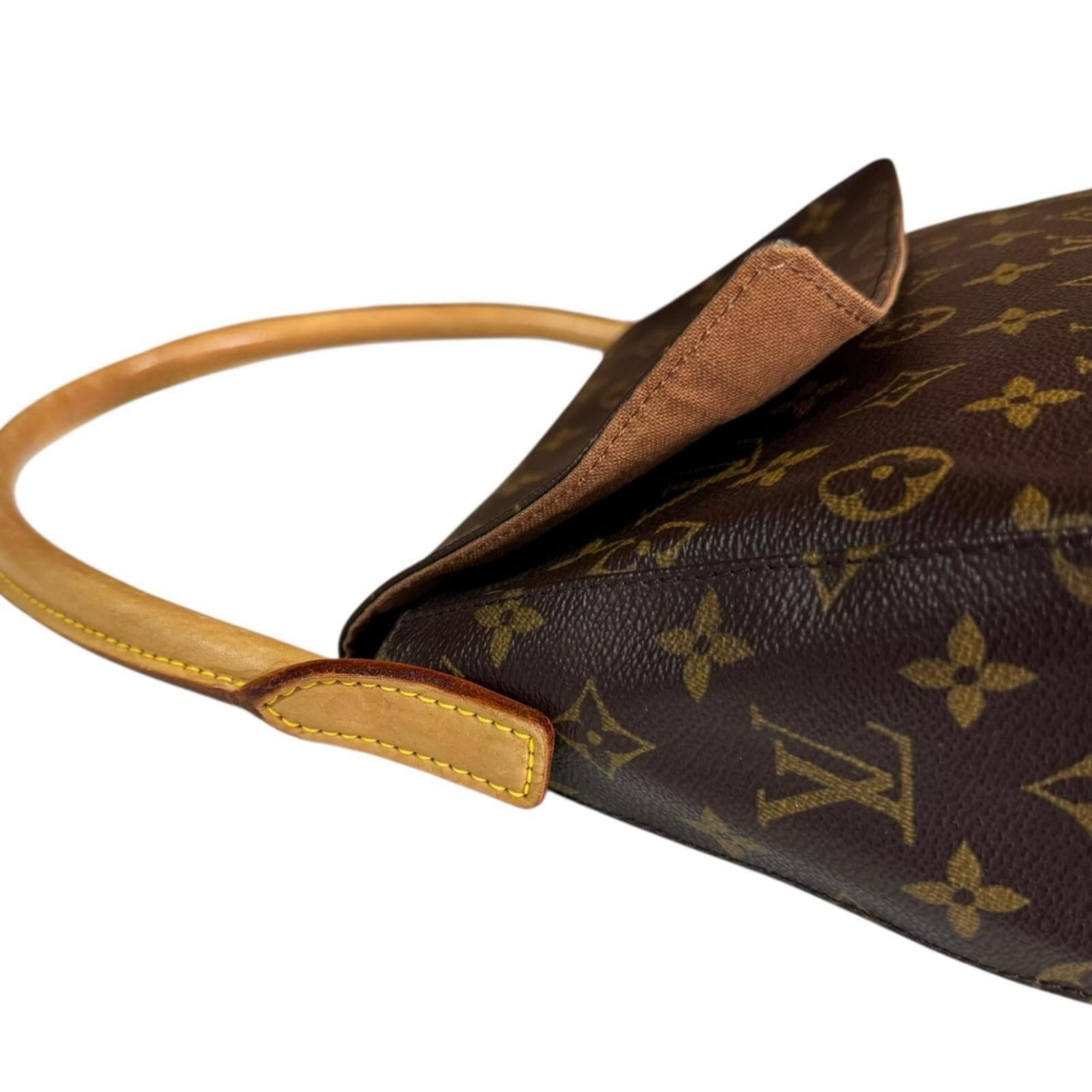 Louis Vuitton Pre-owned Louis Vuitton Mini Looping Monogram Canvas Handbag M51147 in Brown, Women's. Size ONE SIZE - 8 Thumbnail
