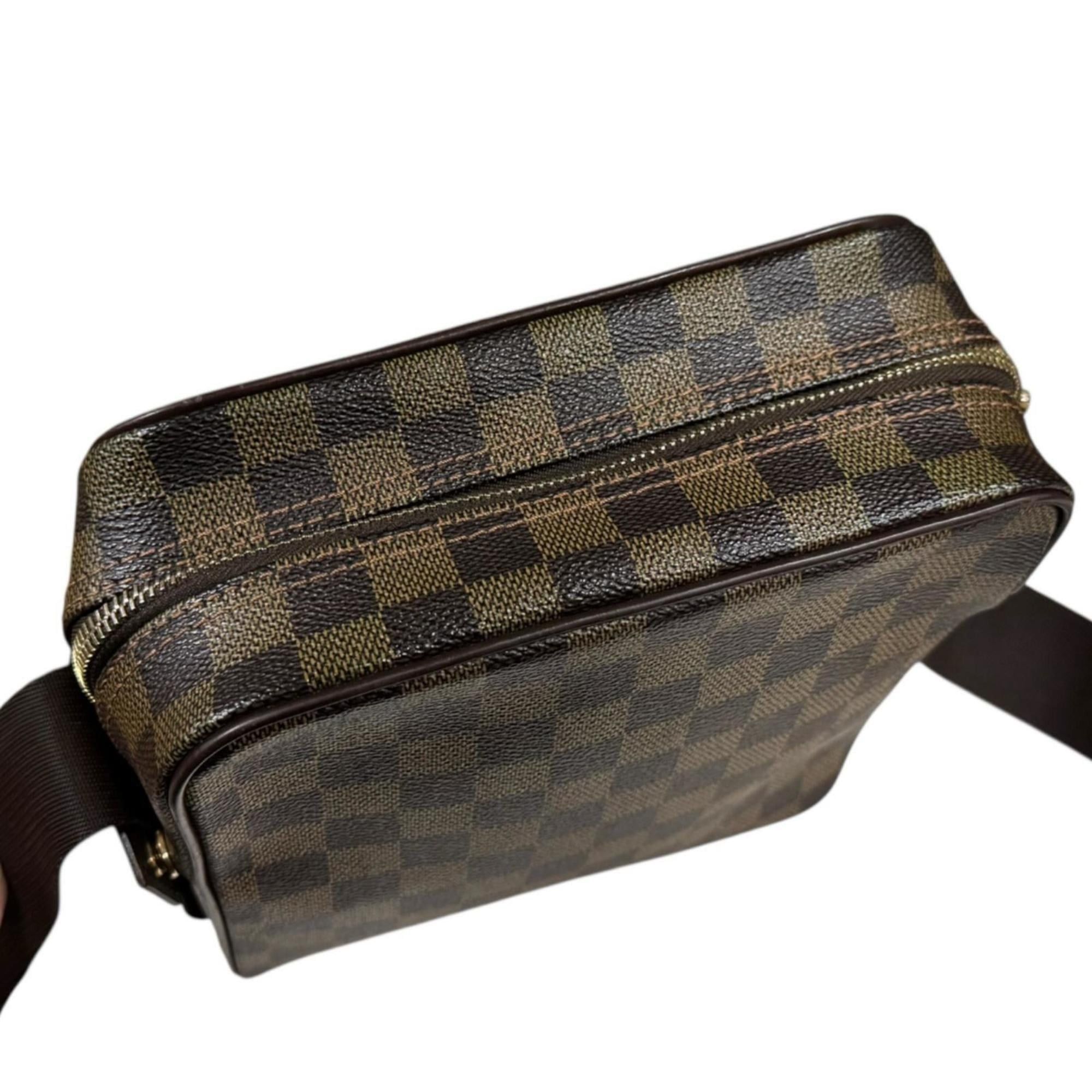 Louis Vuitton Pre-owned Louis Vuitton Olaf PM Damier Shoulder Bag in Brown Canvas N41442 for Women. Size ONE SIZE - 8 Thumbnail