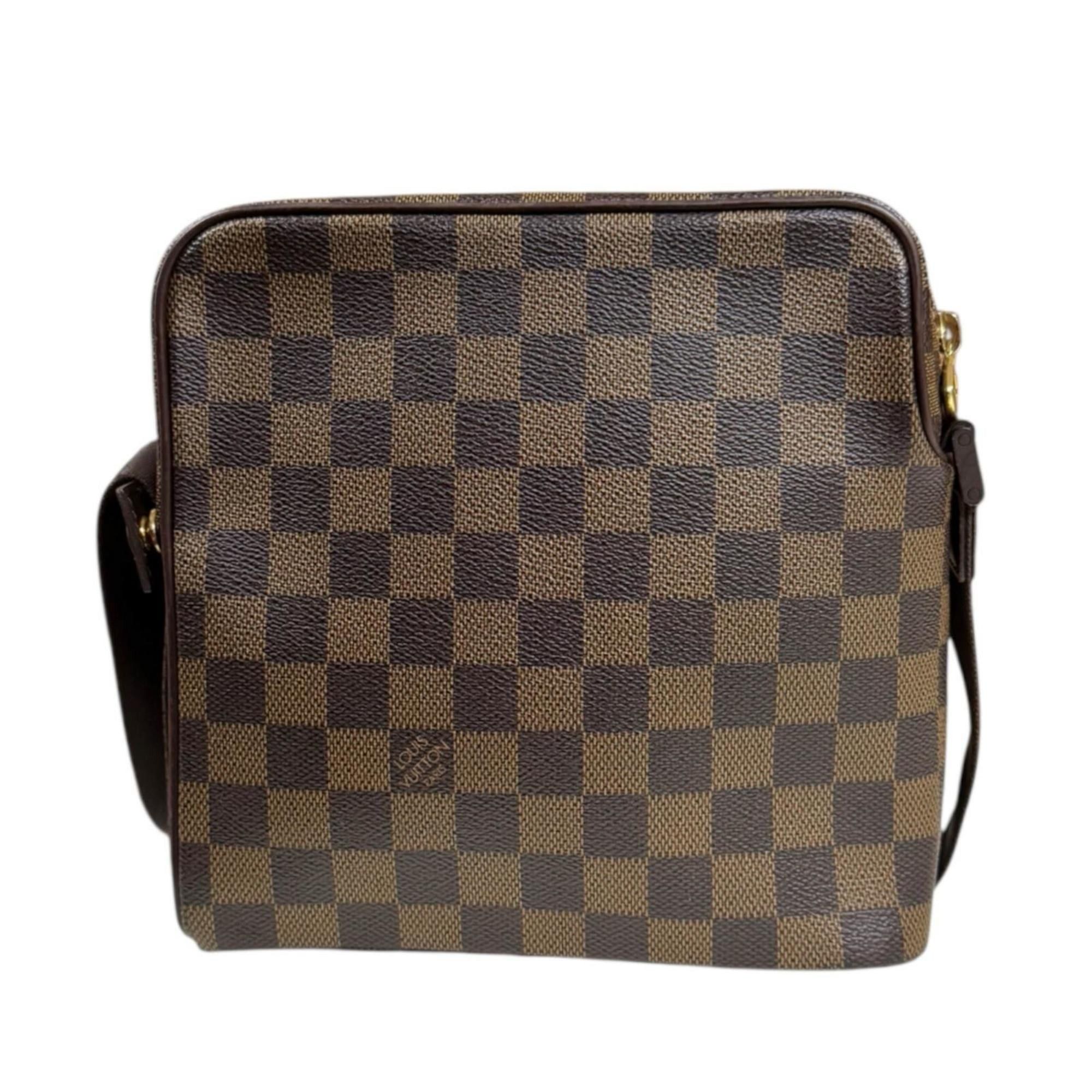 Louis Vuitton Pre-owned Louis Vuitton Olaf PM Damier Shoulder Bag in Brown Canvas N41442 for Women. Size ONE SIZE - 3 Thumbnail