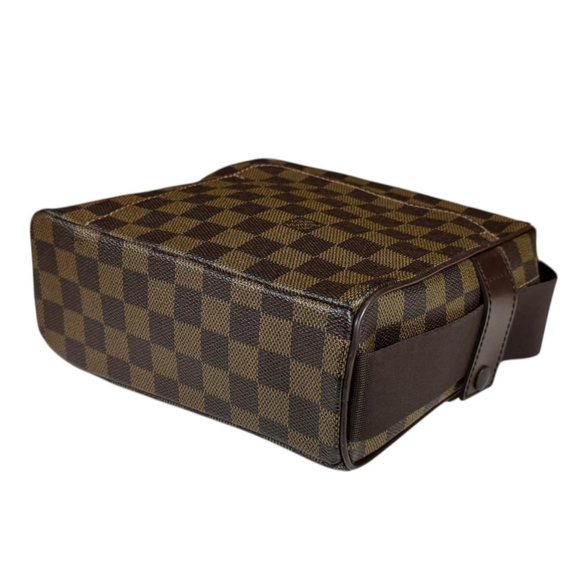 Louis Vuitton Pre-owned Louis Vuitton Olaf PM Damier Shoulder Bag in Brown Canvas N41442 for Women. Size ONE SIZE - 5 Thumbnail