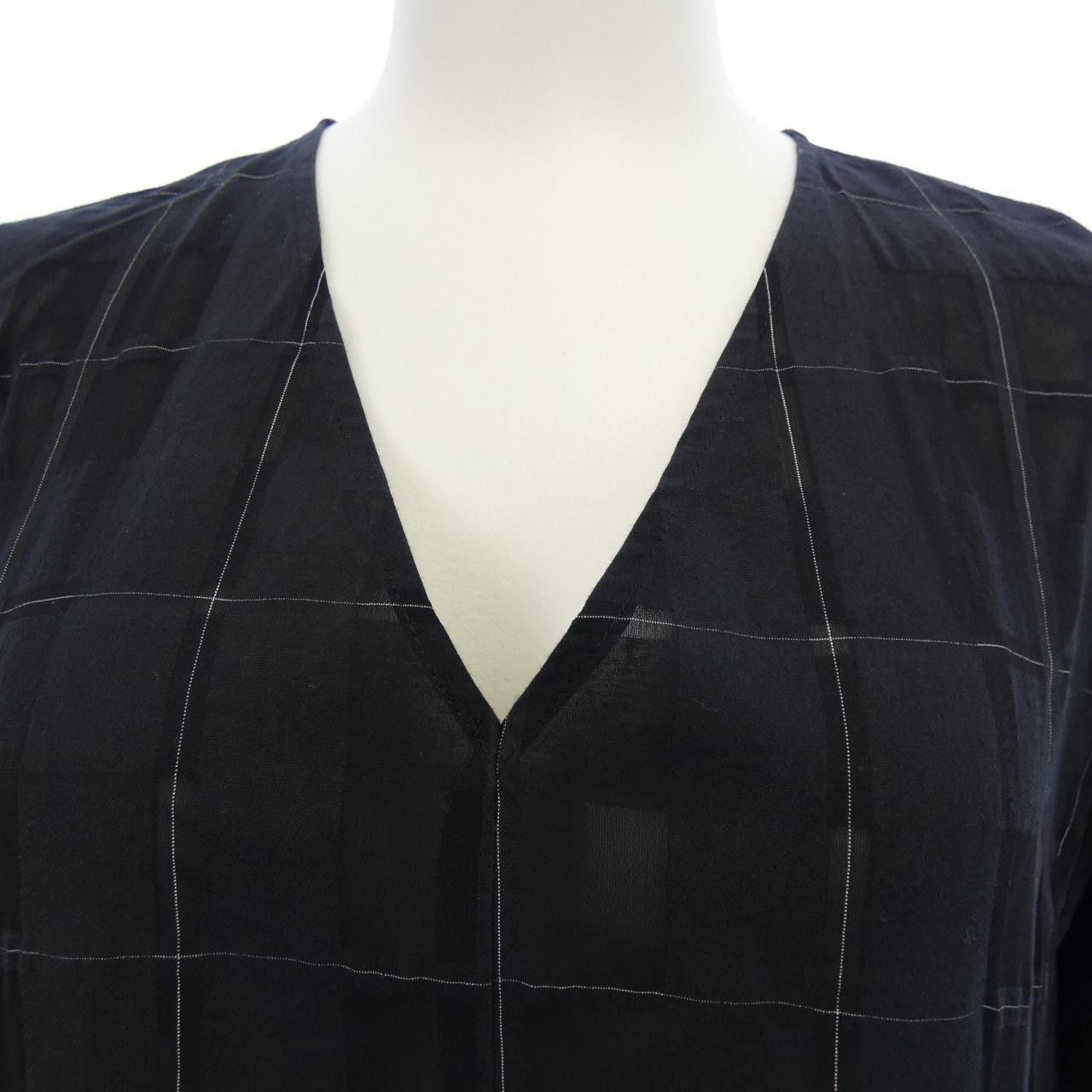 Other Other LE PHIL Check Sheer Top Textile Tops 534-3110204 DUTY FREE for USA Size ONE SIZE - 4 Thumbnail