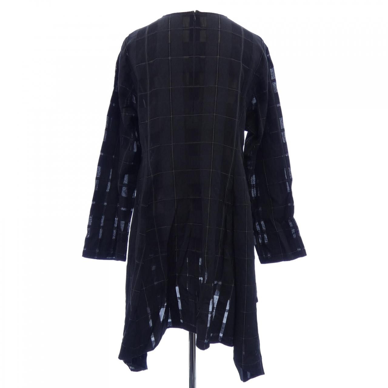 Other Other LE PHIL Check Sheer Top Textile Tops 534-3110204 DUTY FREE for USA Size ONE SIZE - 2 Thumbnail