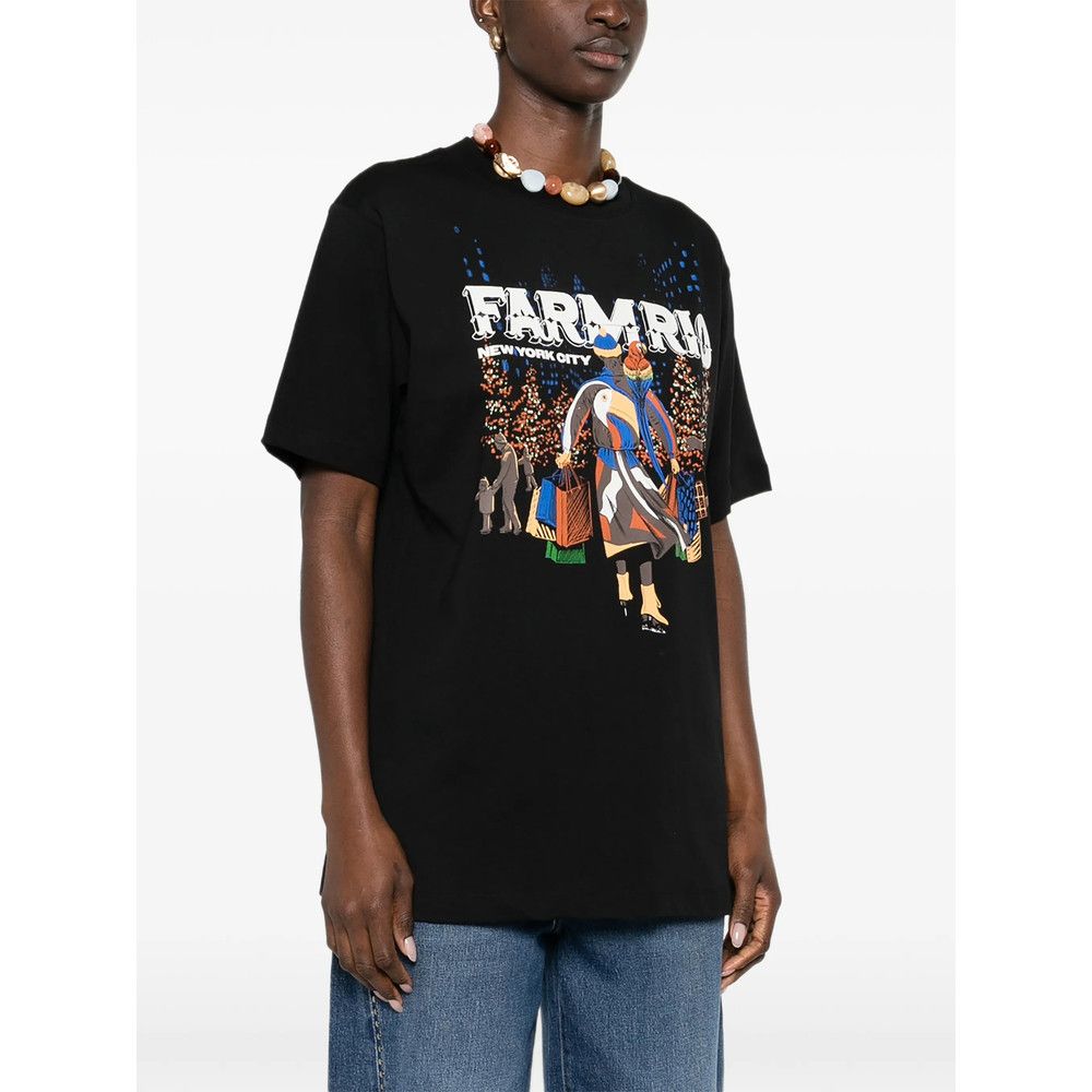 Farm Rio Farm Rio BLACK Tops - T-shirts & Jerseys Size S / US 4 / IT 40 - 5 Thumbnail