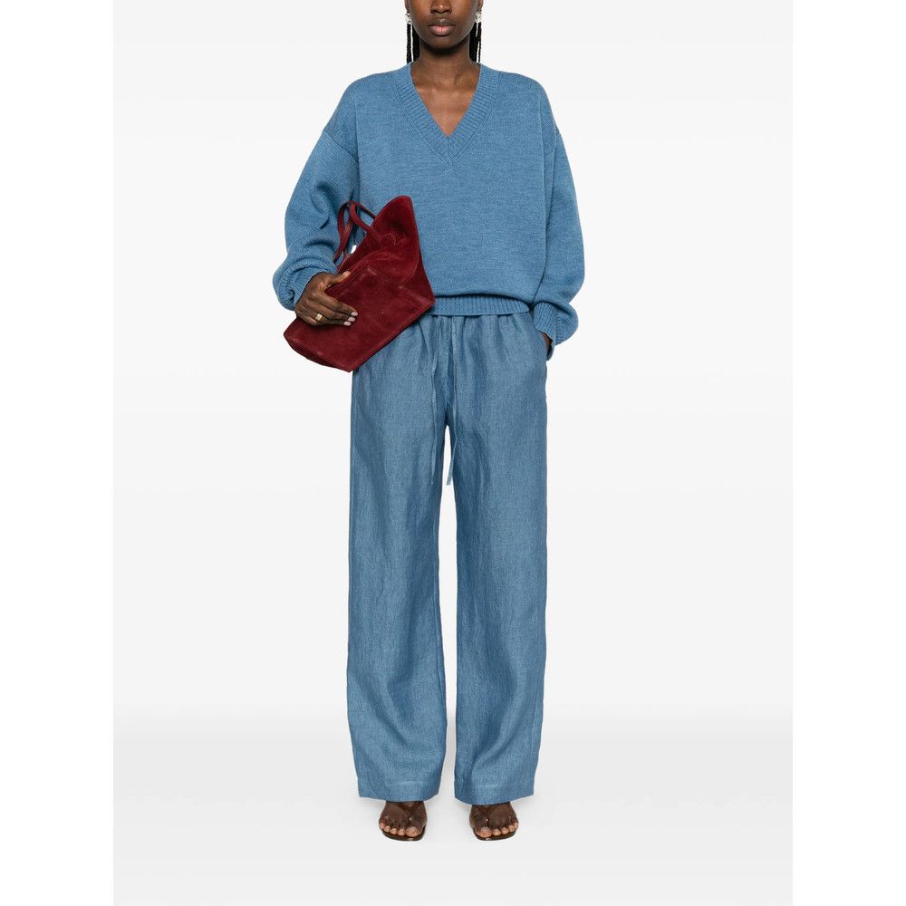 Rohe Rohe BLUE Trousers - Palazzo Pants Size 27" / US 4 / IT 40 - 2 Thumbnail