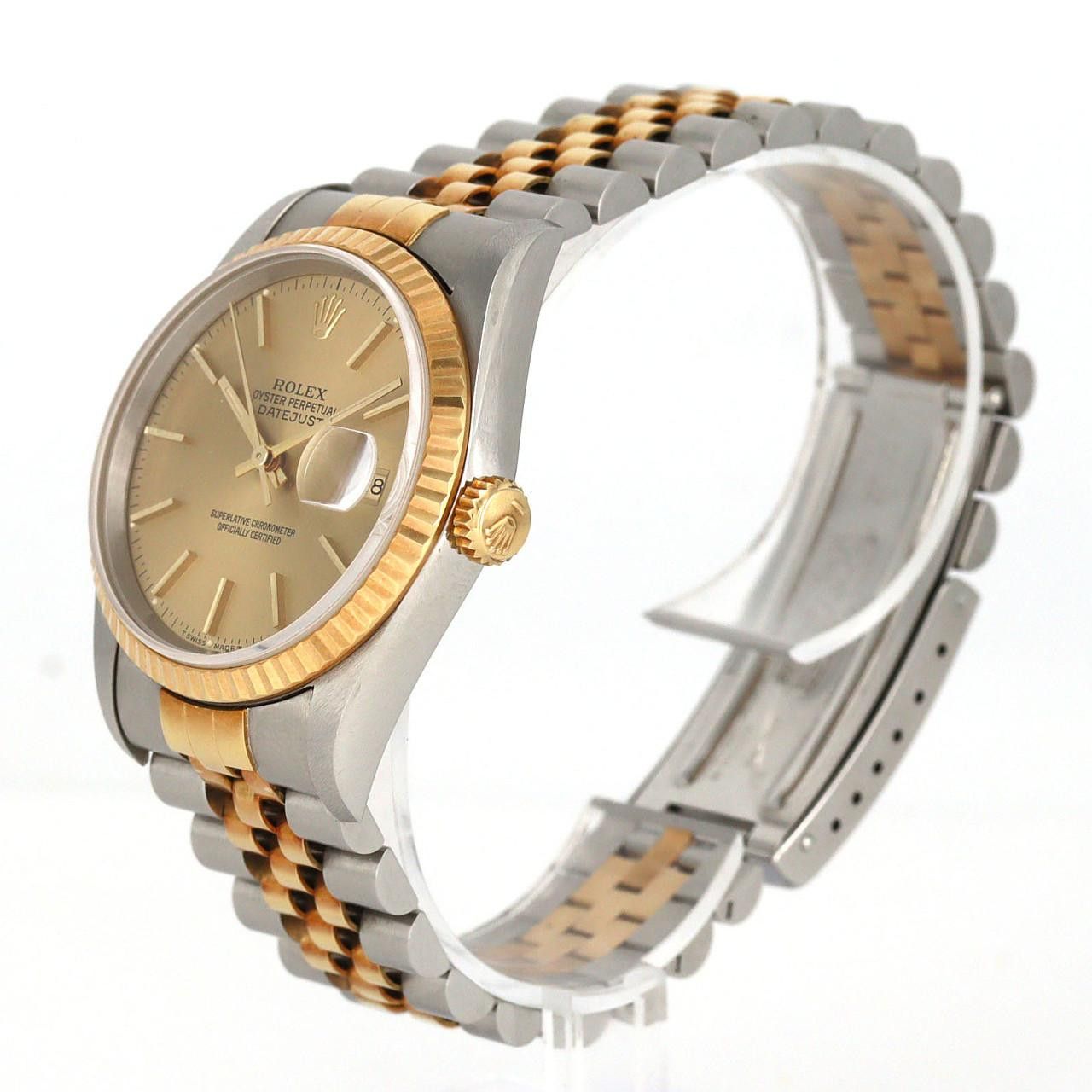 Rolex Rolex Rolex Datejust Stainless Steel x Yellow Gold Watch Metal Automatic 16233 DUTY FREE for USA Size ONE SIZE - 2 Thumbnail