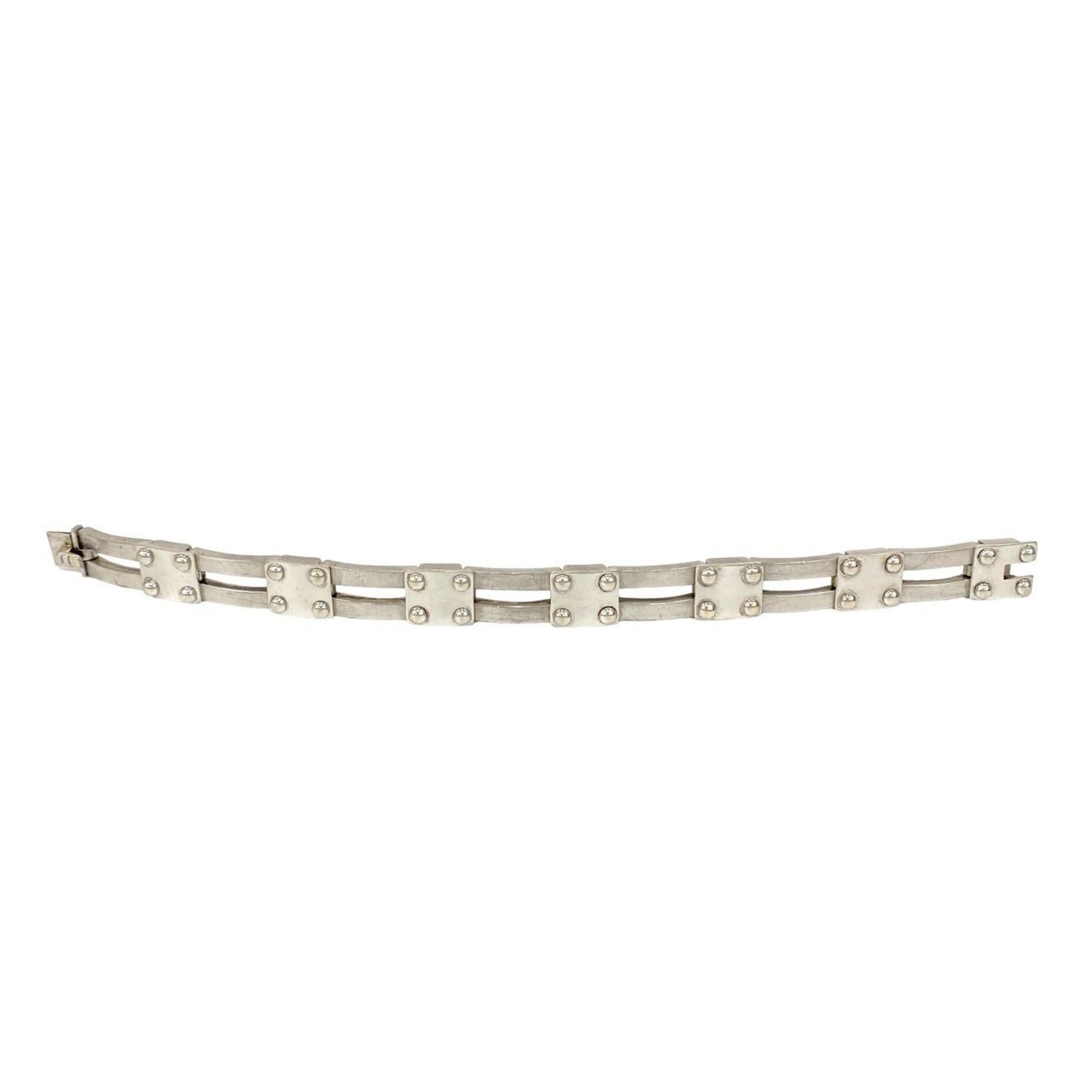 Hermes HERMES Gate Motif Bracelet in Silver 925, Bangle, 60822 Size ONE SIZE - 6 Thumbnail