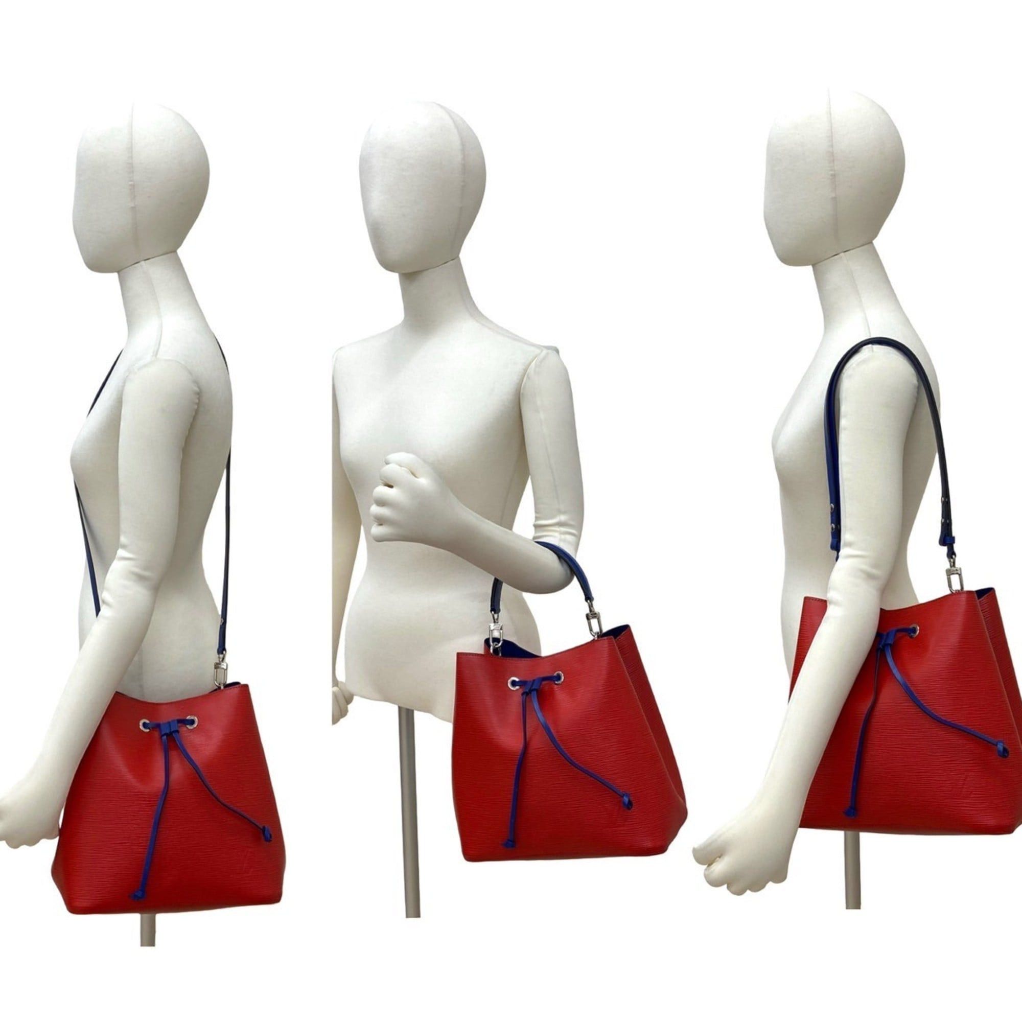 Louis Vuitton LOUIS VUITTON NeoNoe MM Epi Leather 2-Way Handbag/Shoulder Bag, Red/Blue, 24399 Size ONE SIZE - 2 Thumbnail