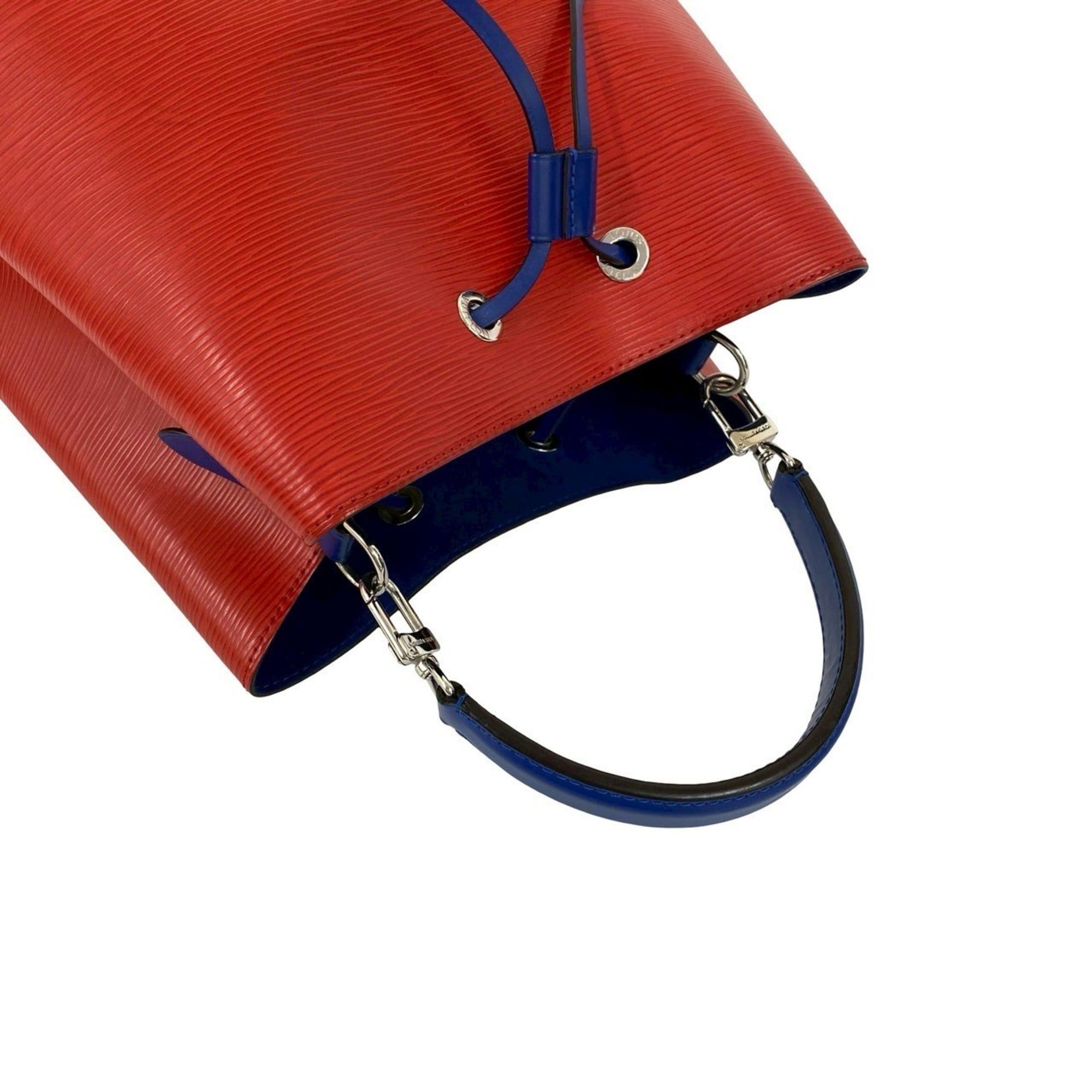 Louis Vuitton LOUIS VUITTON NeoNoe MM Epi Leather 2-Way Handbag/Shoulder Bag, Red/Blue, 24399 Size ONE SIZE - 4 Thumbnail