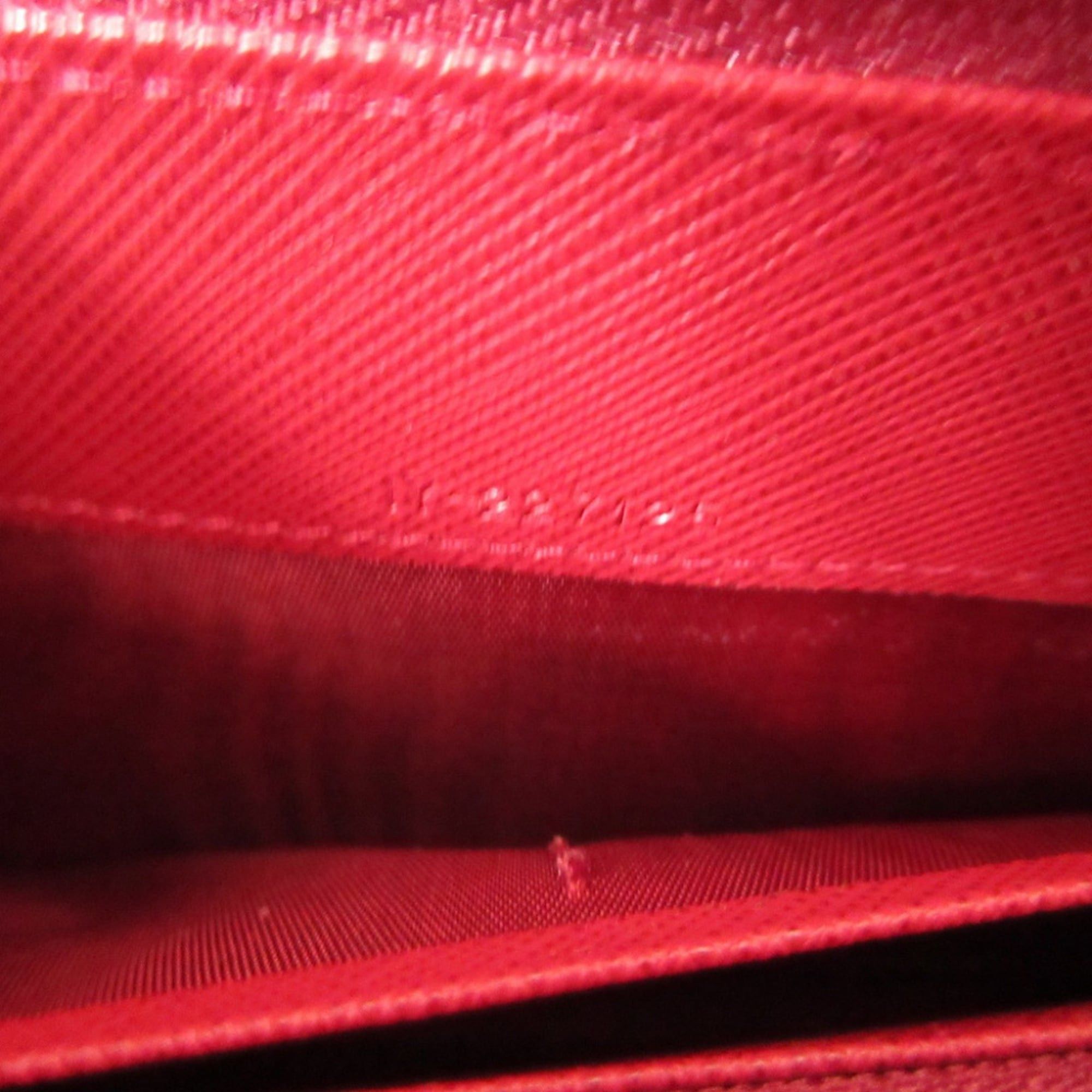 Salvatore Ferragamo Like new Salvatore Ferragamo Gancini leather red zip-around long wallet 0450Salvatore Size ONE SIZE - 6 Thumbnail